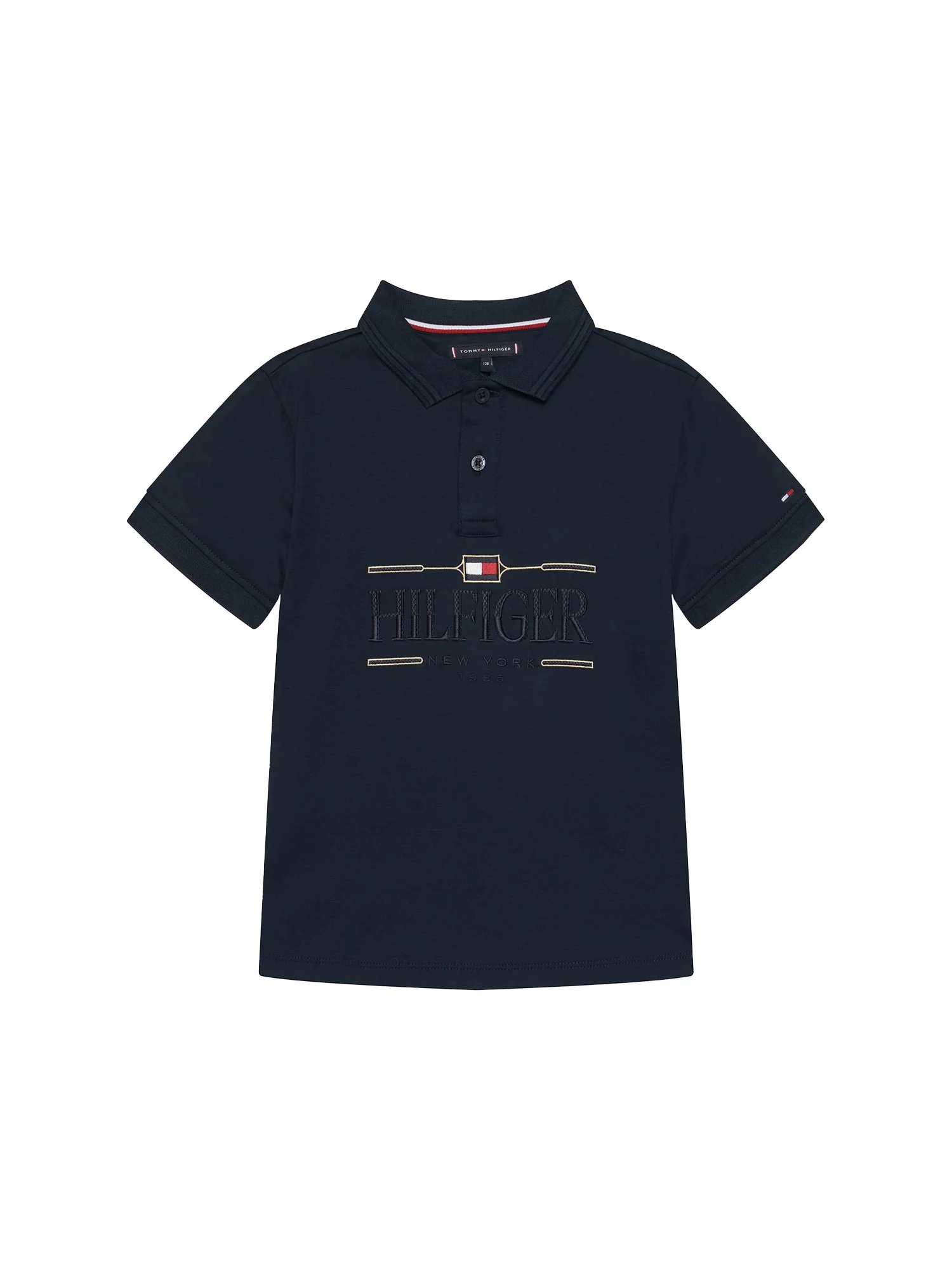 Polo Tommy Hilfigher Bambino icons interlock blu