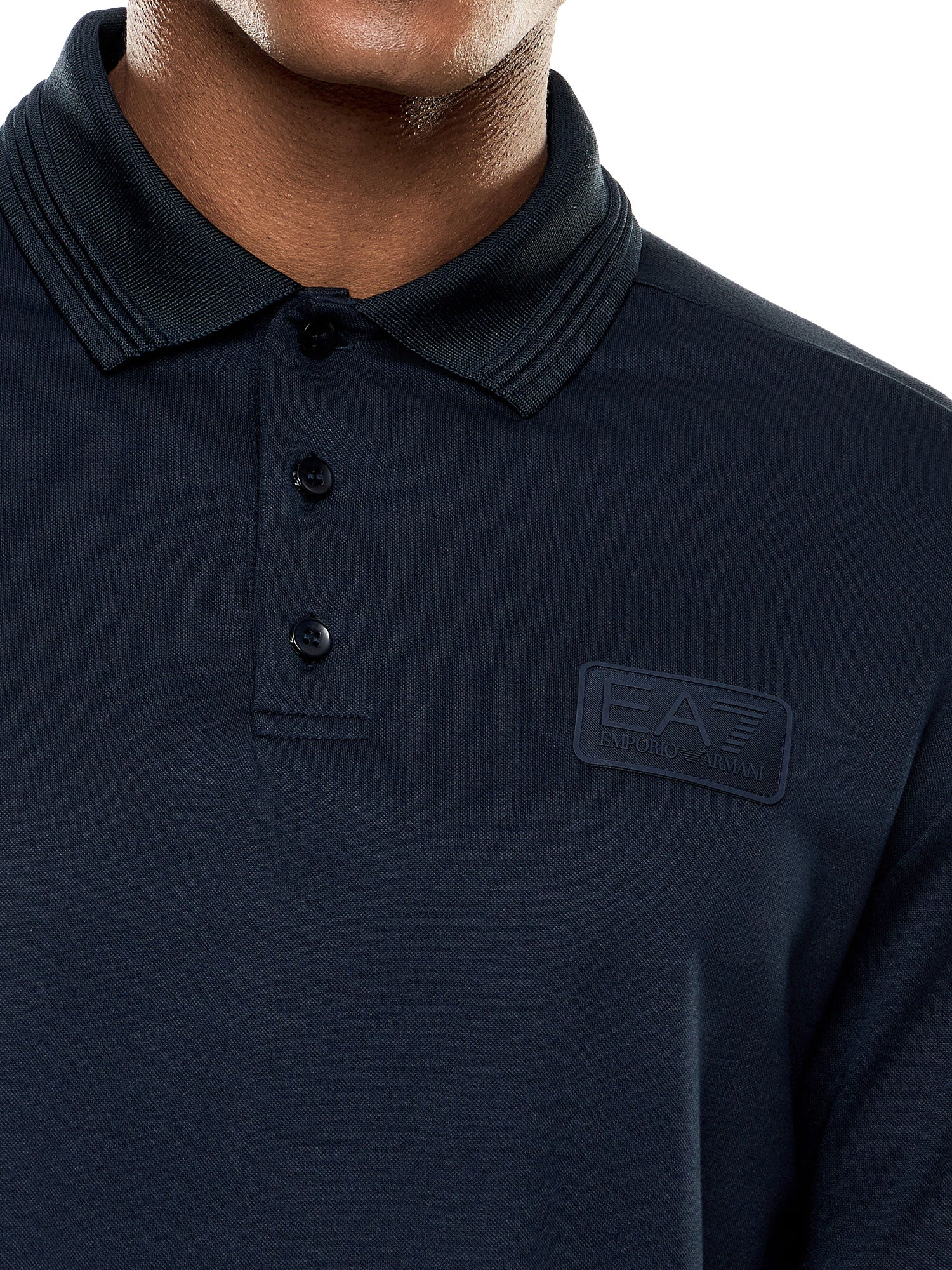 Polo EA7 uomo manica corta Train Lux blu - Image 3