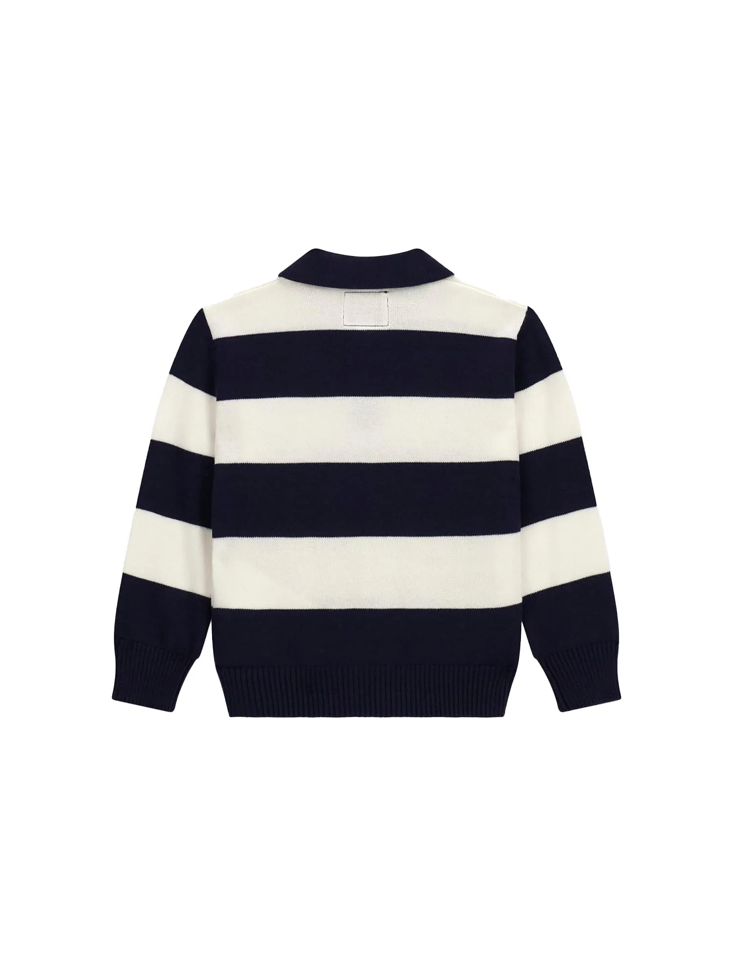 Polo Guess Neonato knit patch logo blu/bianco - Image 2