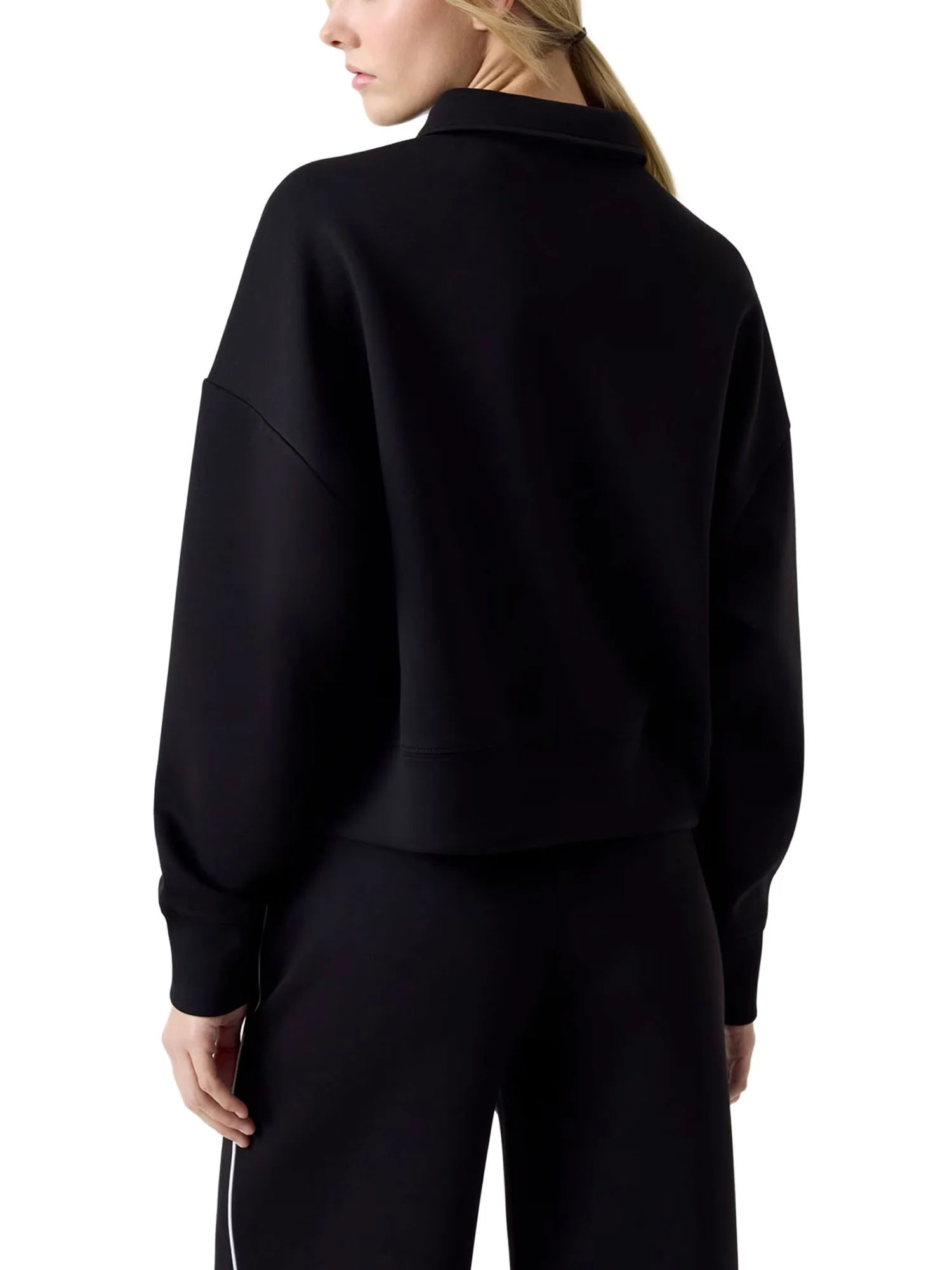 Polo Guess donna manica lunga Sweat Scuba nero - Image 2