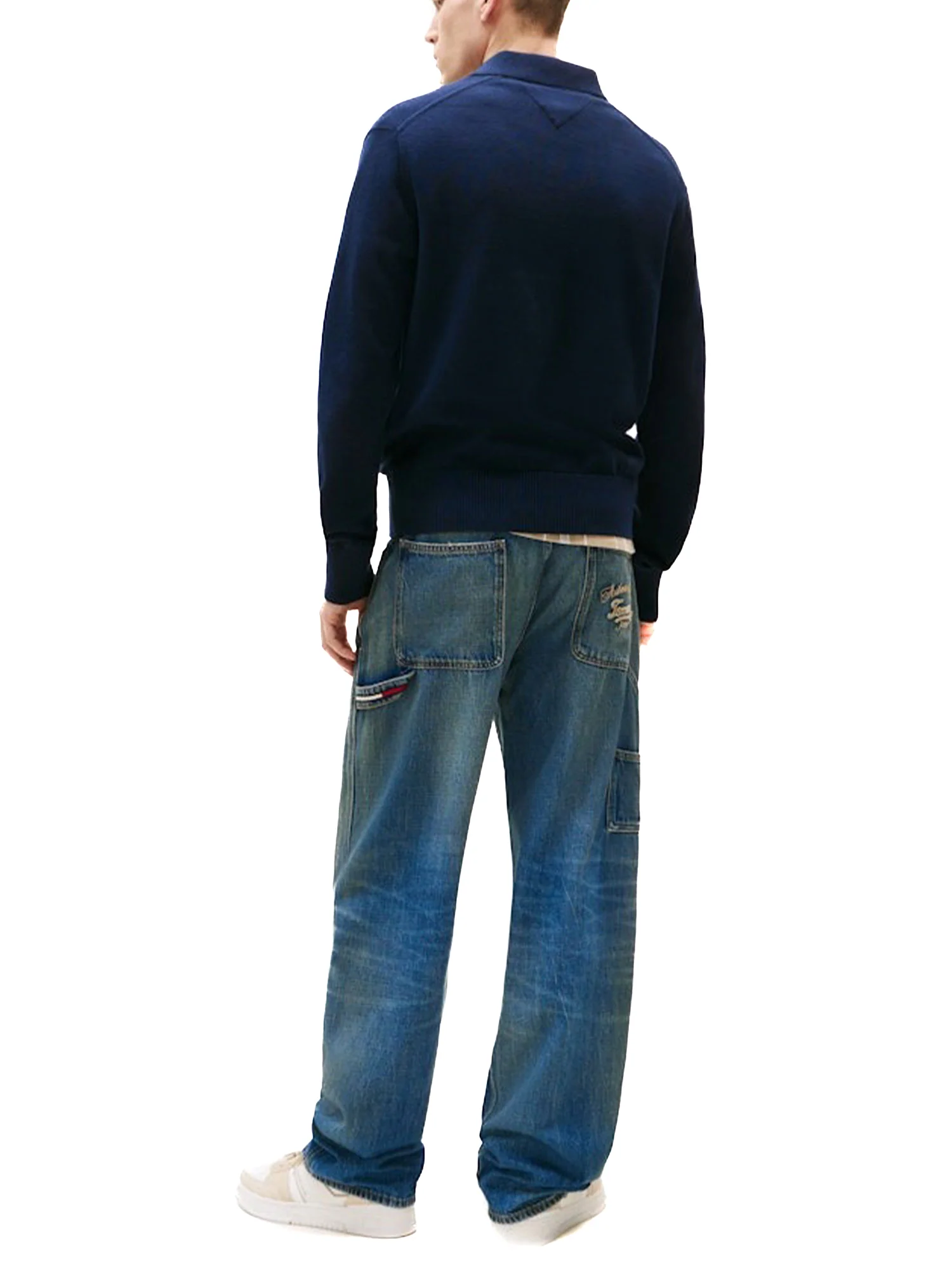Polo maniche lunghe essential blu - Image 2
