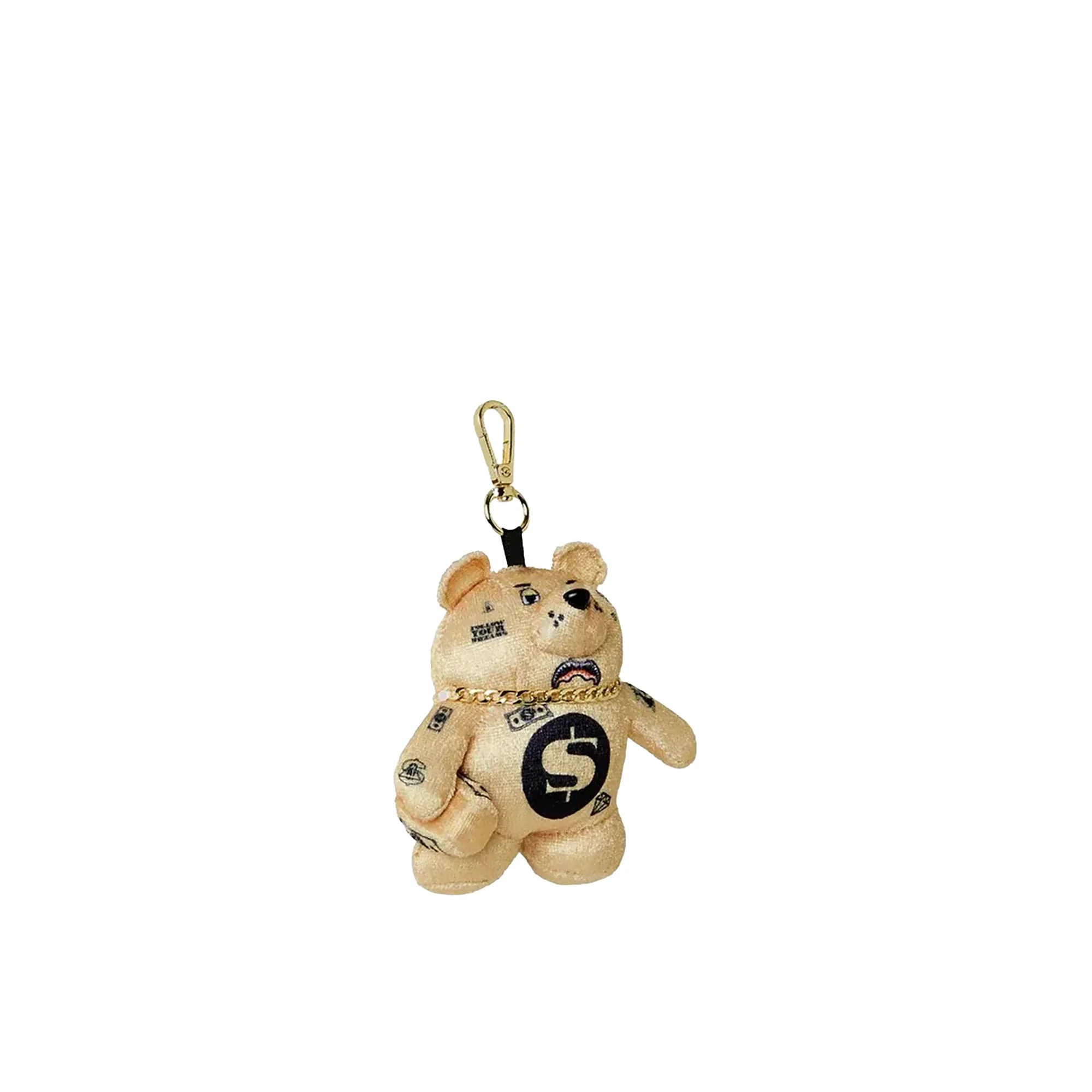 Portachiavi Sprayground unisex gold rush bear oro - Image 3