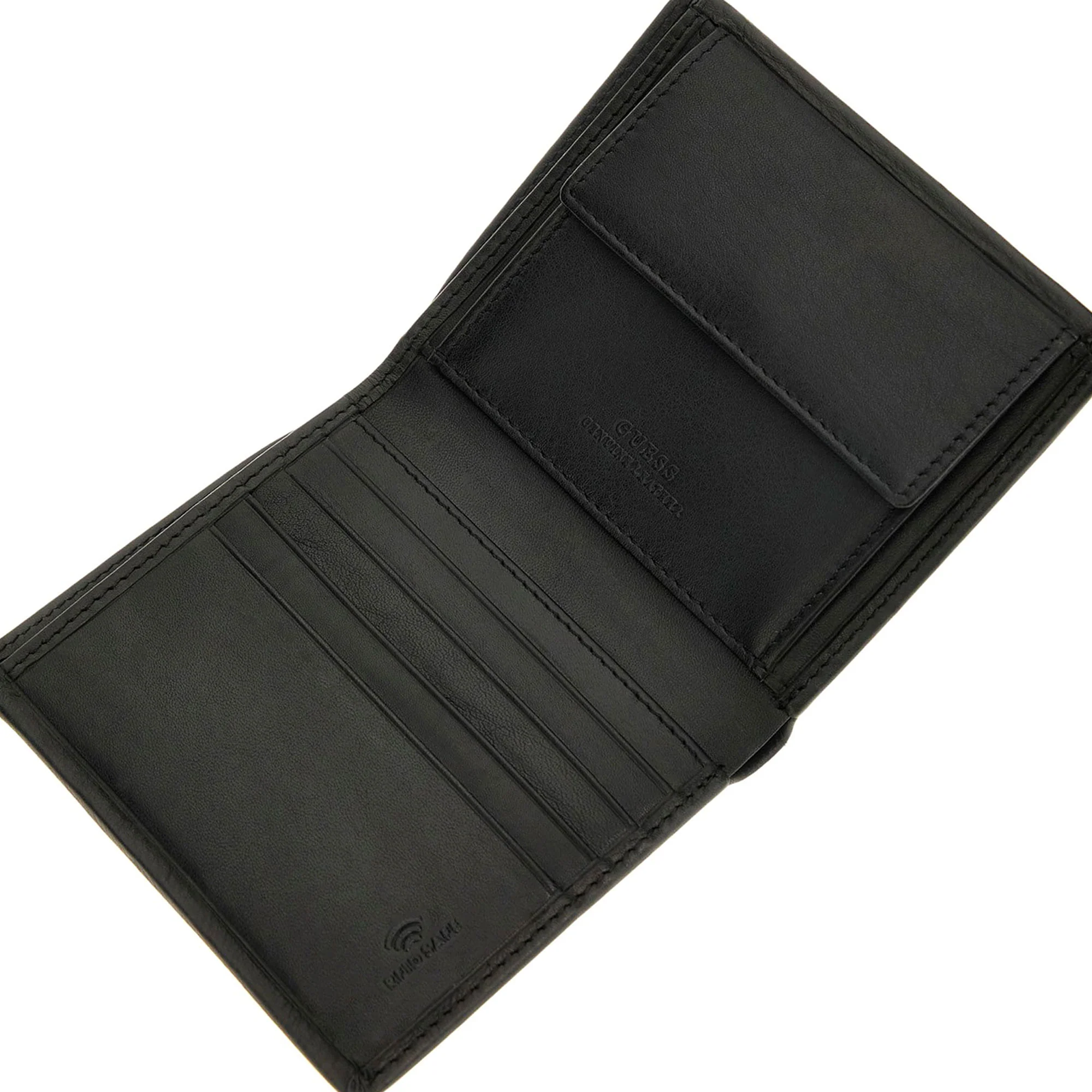 Portafogli bifold verticale coin Pocket New Boston nero - Image 3
