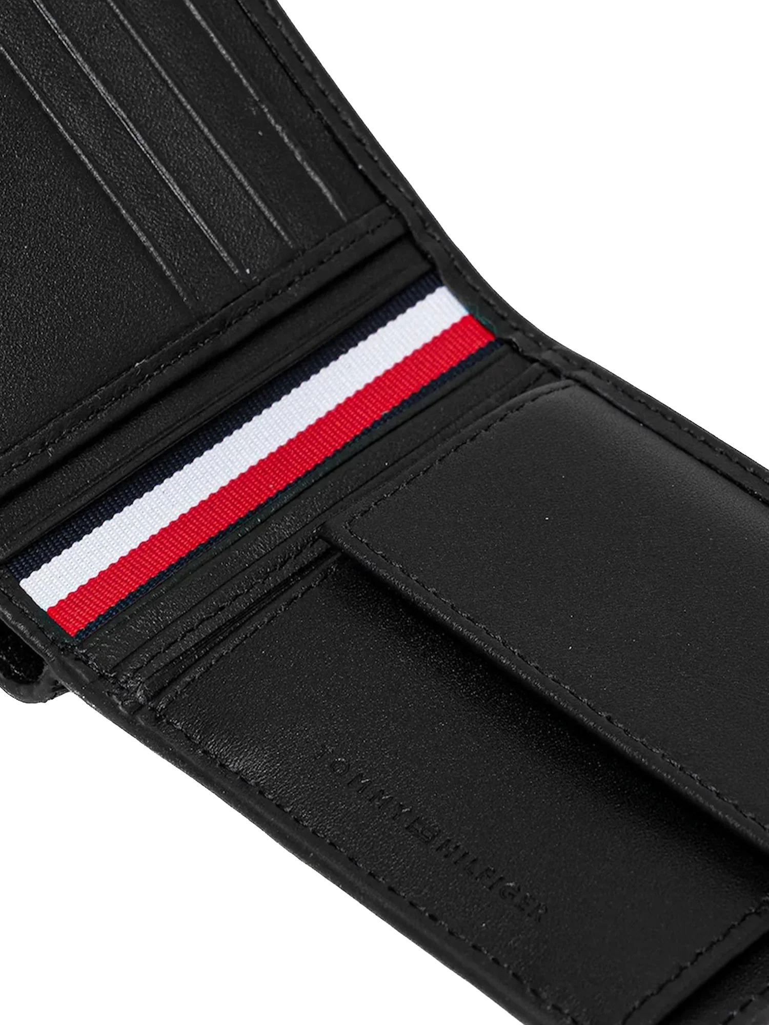 Portafoglio Tommy Hilfiger in pelle martellata nero - Image 3