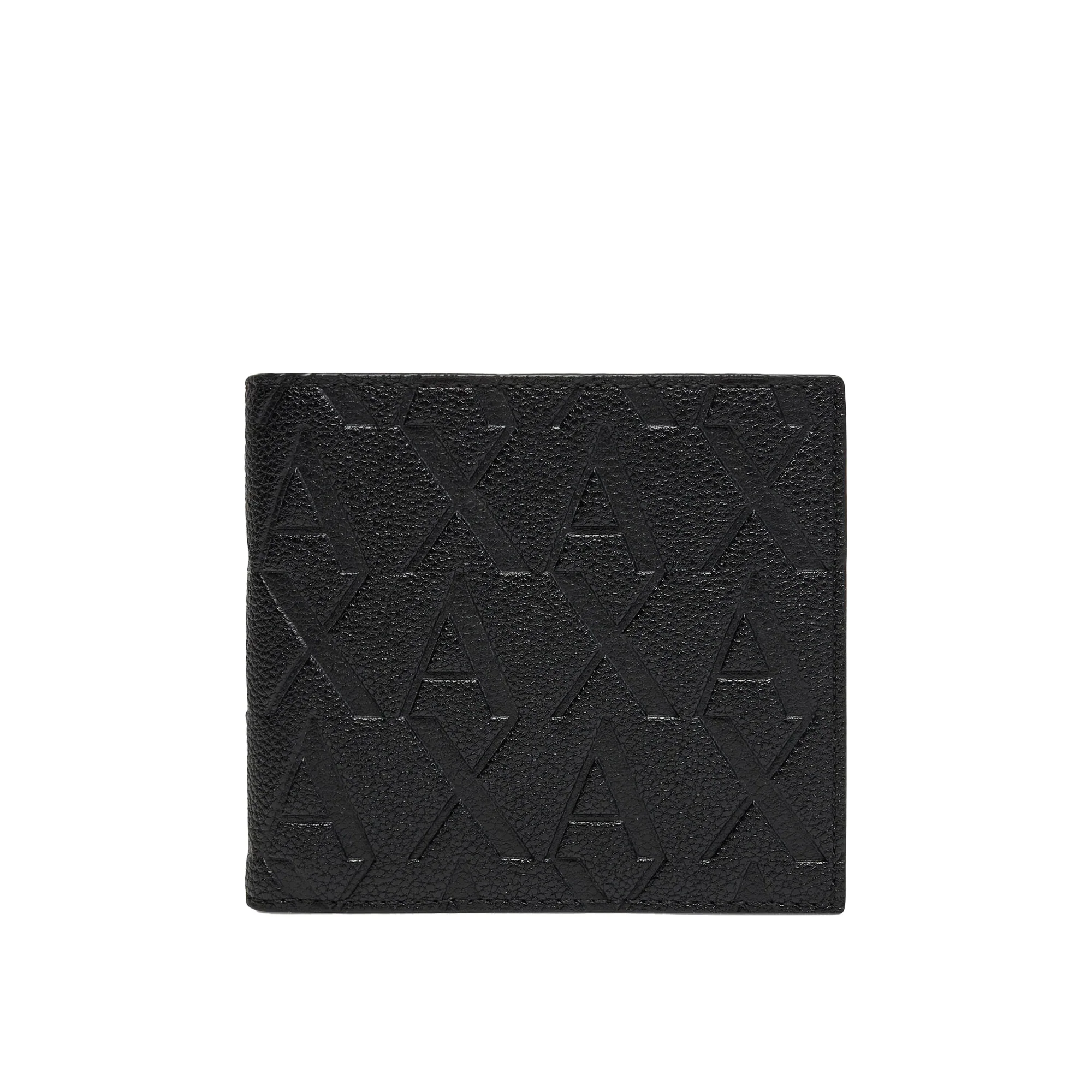 Portafogli Armani Exchange uomo Logo PU nero