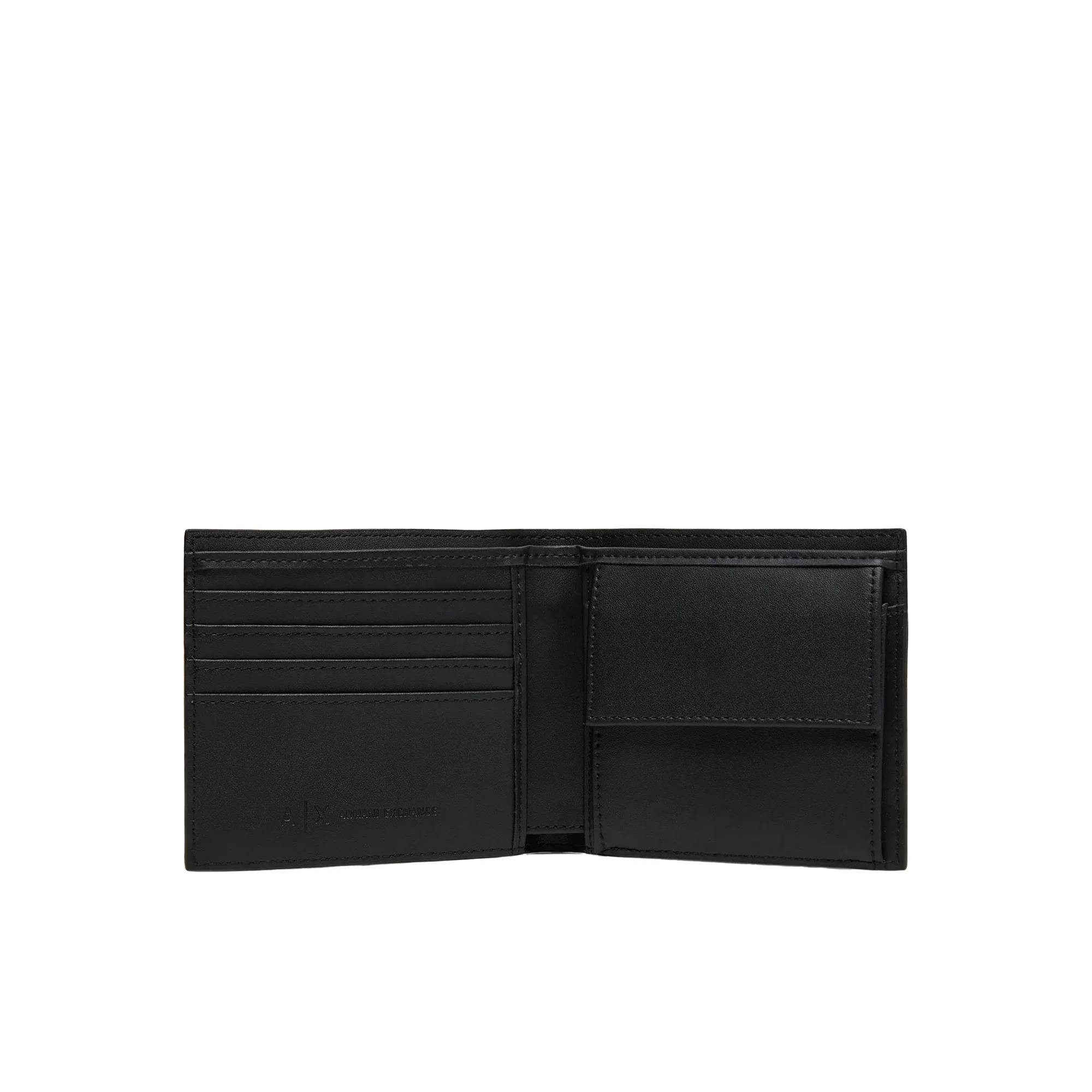Portafogli Armani Exchange uomo Logo PU nero - Image 2