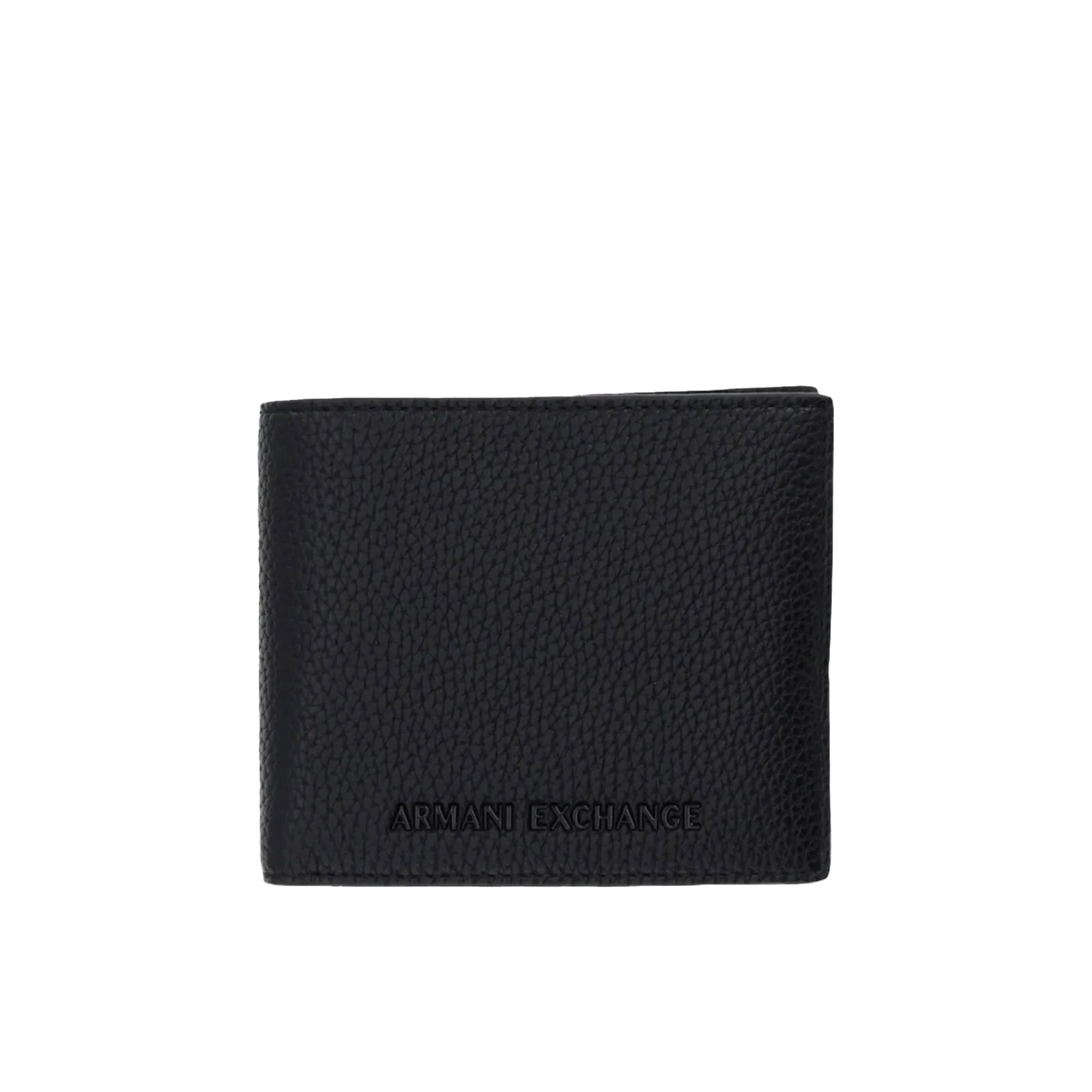 Portafogli Armani Exchange uomo Logo PU nero