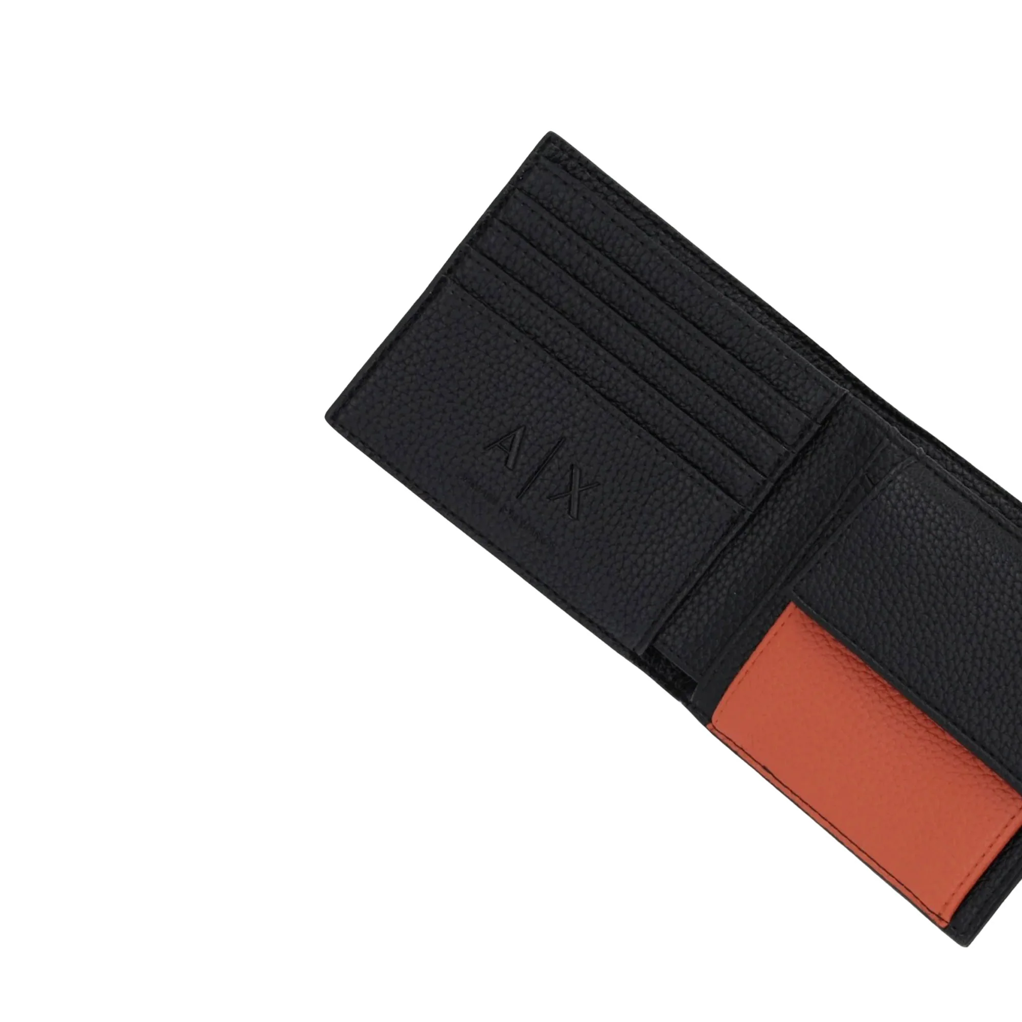 Portafogli Armani Exchange uomo Logo PU nero - Image 3