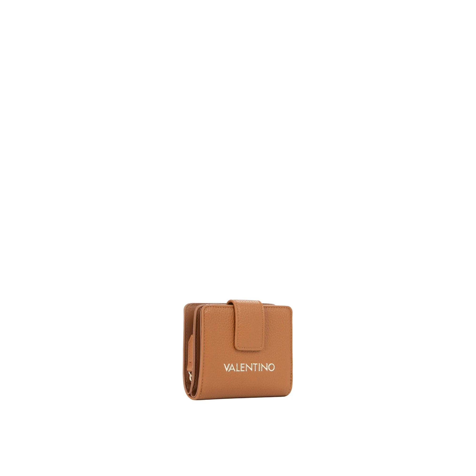Mini portafogli Alexia con zip e bottone Valentino donna cuoio - Image 2