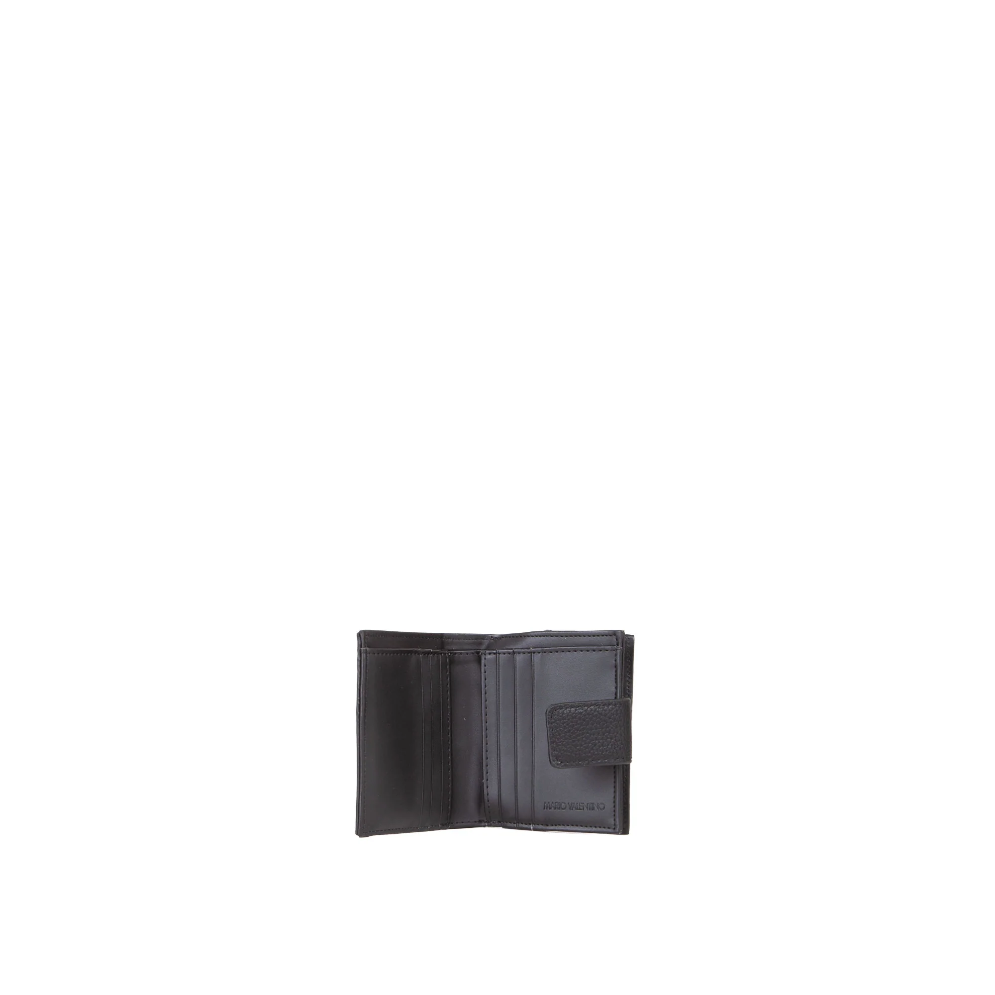 Mini portafogli Alexia con zip e bottone Valentino donna nero - Image 4