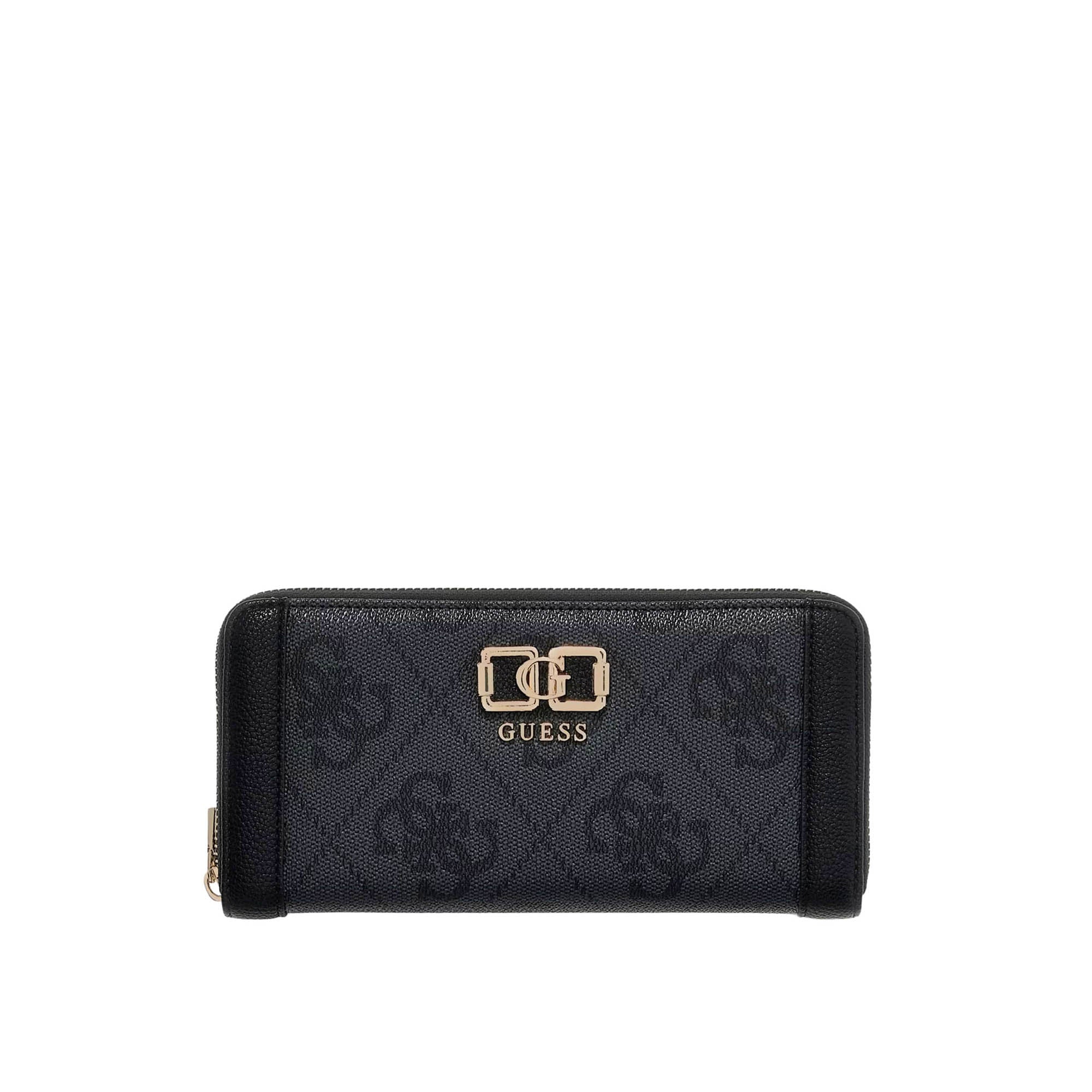 Portafogli Guess donna Zip Karnilla logo coal