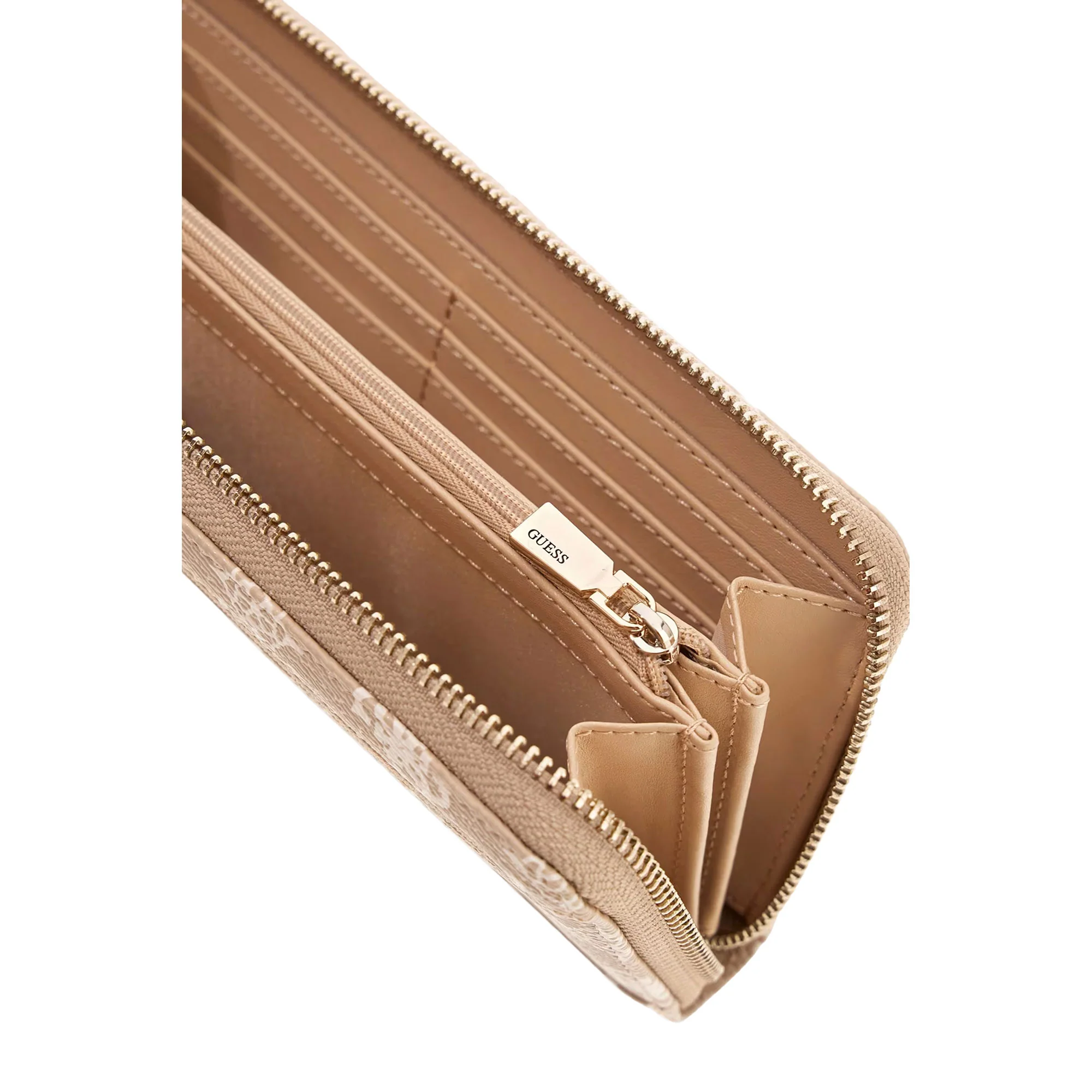 Portafogli Guess donna Zip L Carrie logo moka - Image 3