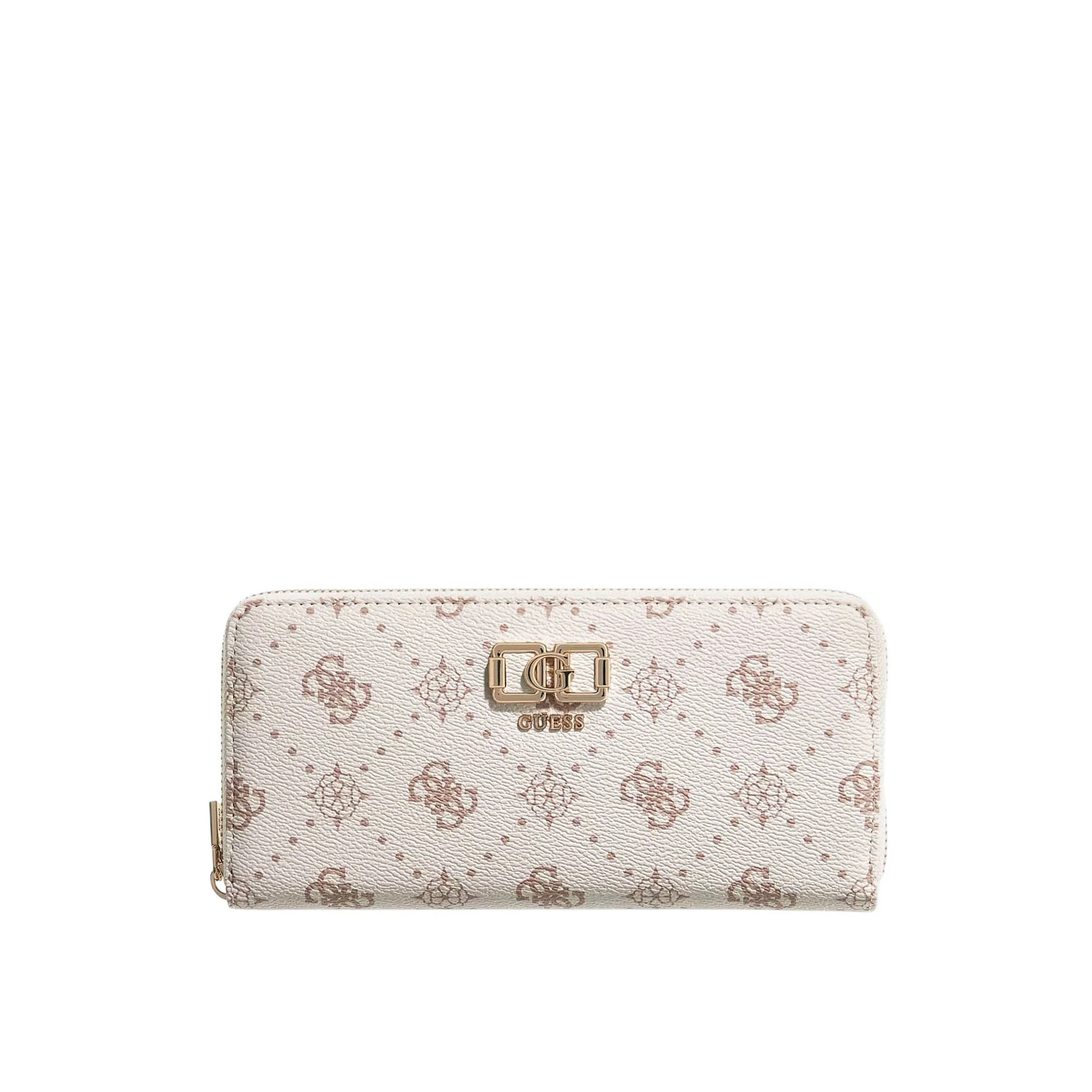 Portafogli Guess donna Zip L Carrie logo vanilla