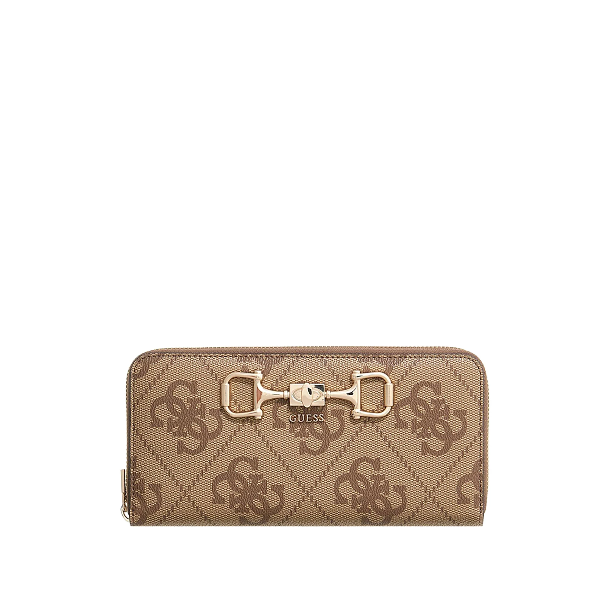 Portafogli Guess donna Zip L Janie logo latte
