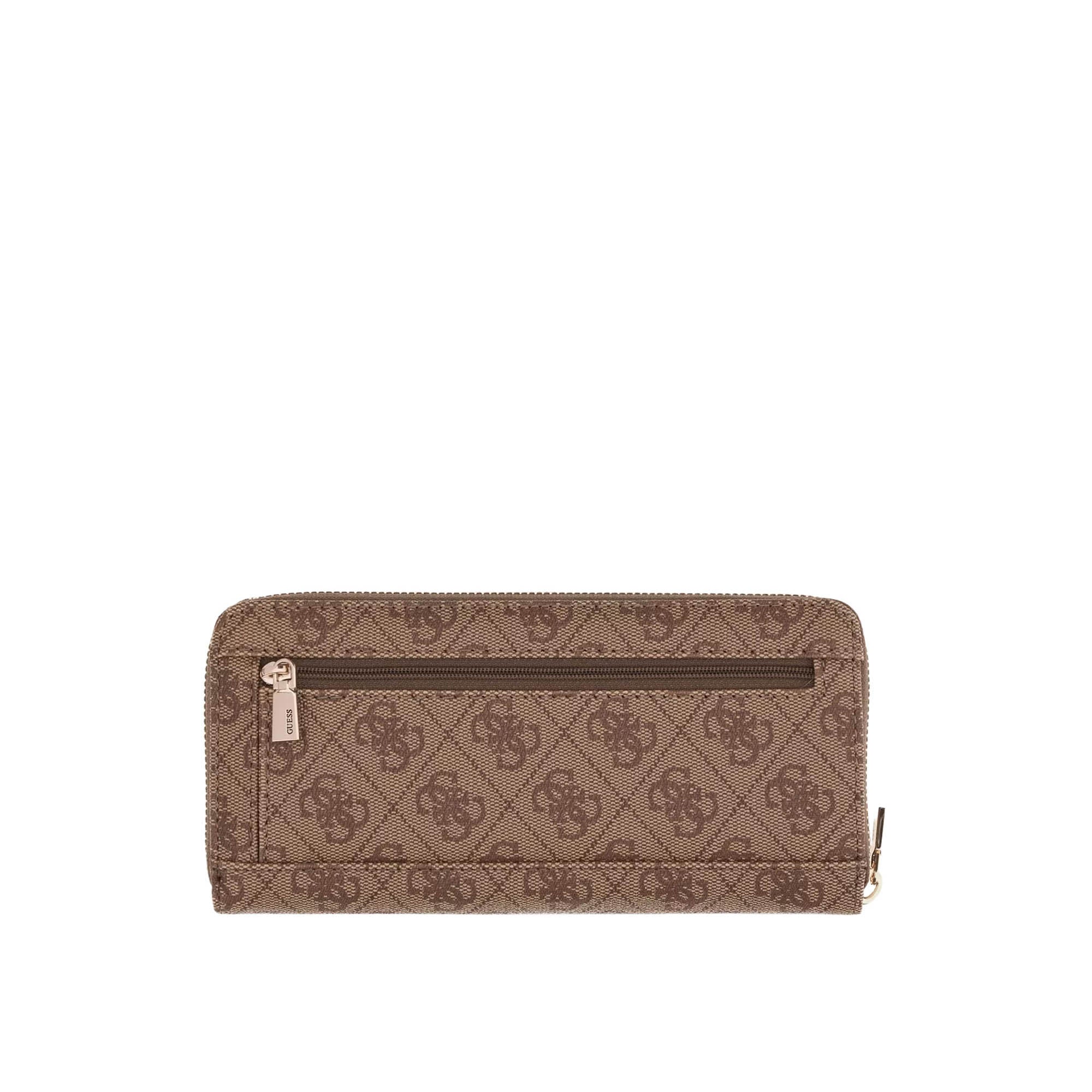 Portafogli Guess donna Zip L Laurel II logo latte/moro - Image 2