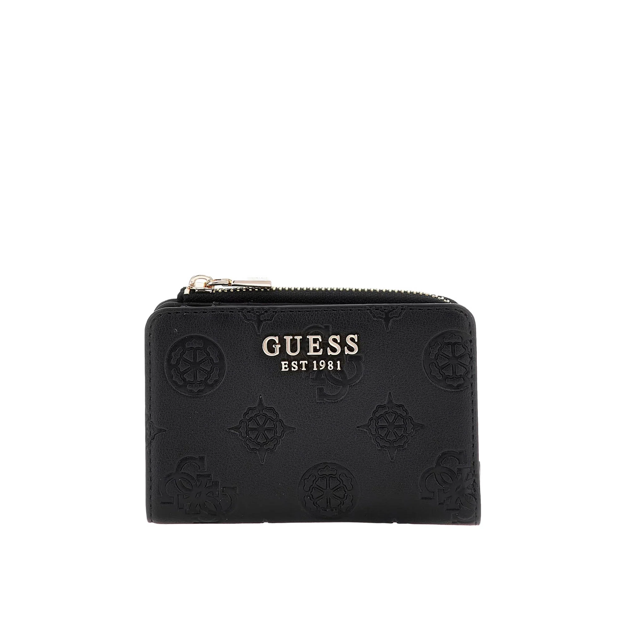 Portafogli Guess donna Zip L Laurel II logo nero