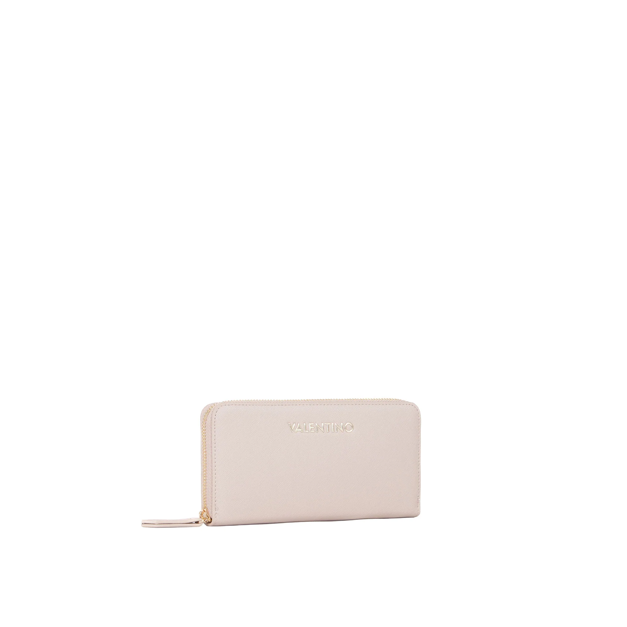 Portafogli large saffiano Valentino donna con zip zero RE beige - Image 2