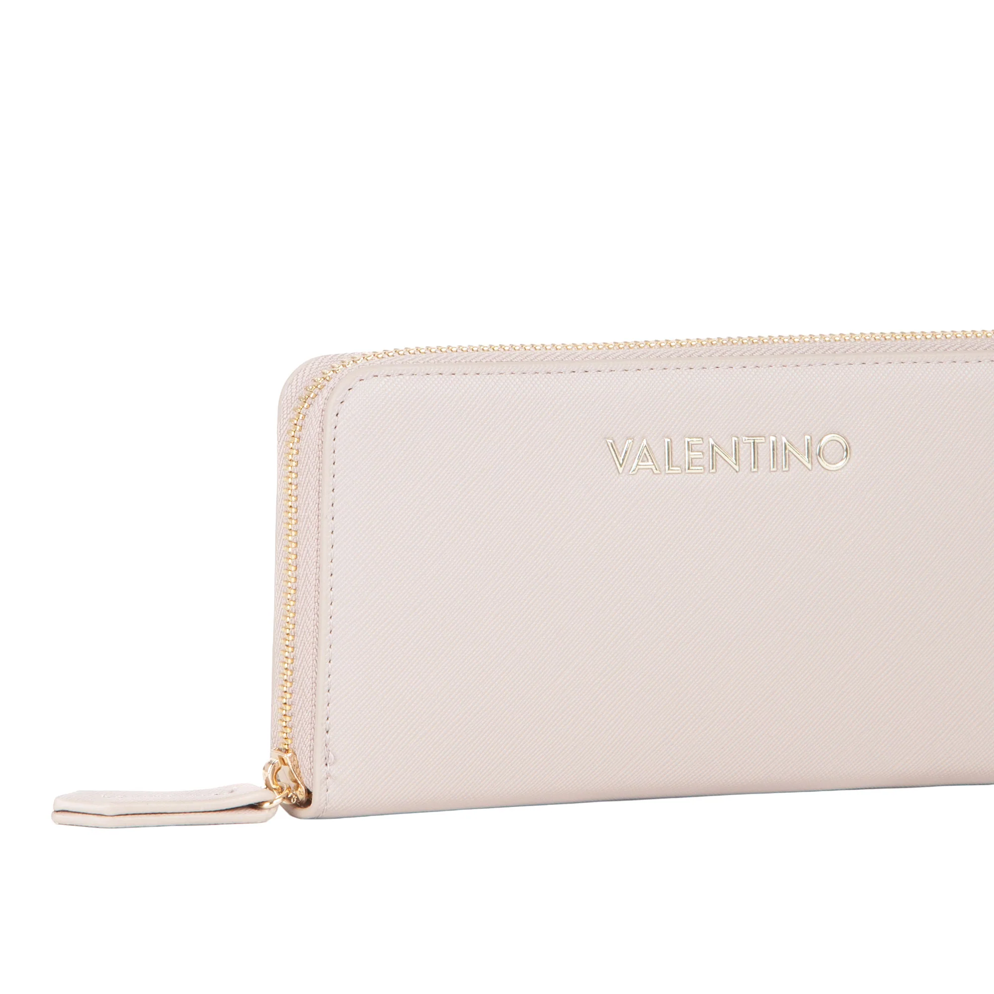 Portafogli large saffiano Valentino donna con zip zero RE beige - Image 3