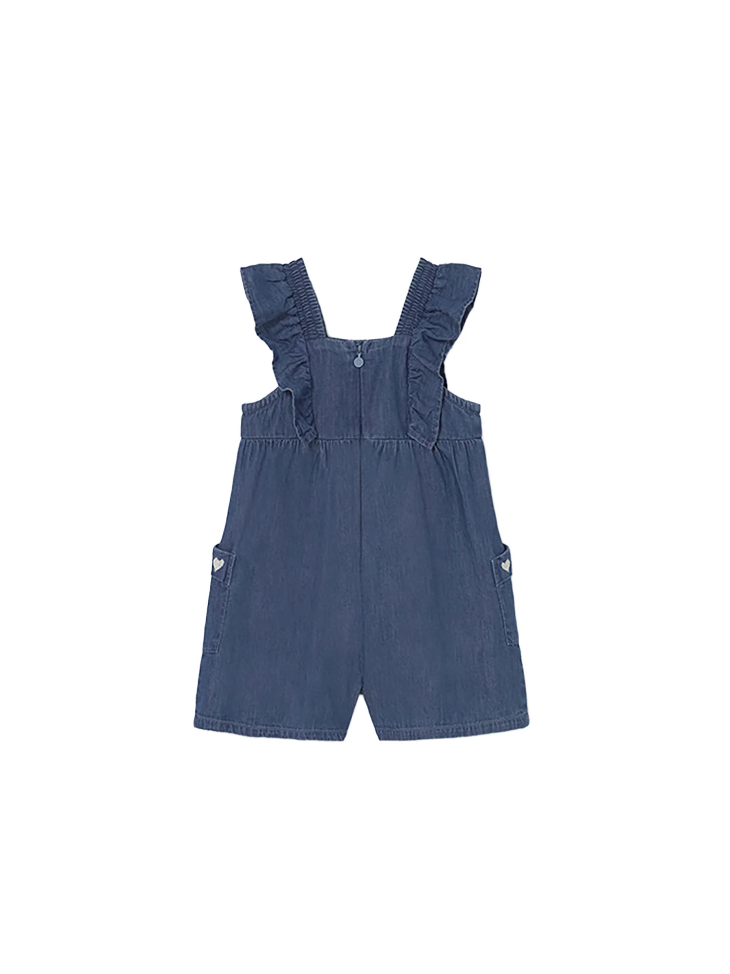 Salopette Mayoral Bambina jeans hearts denim scuro - Image 2