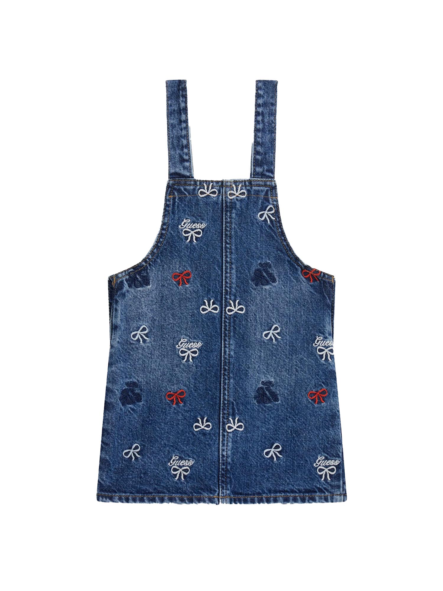 Salopette Guess Bambina in jeans con ricamo denim medio - Image 2