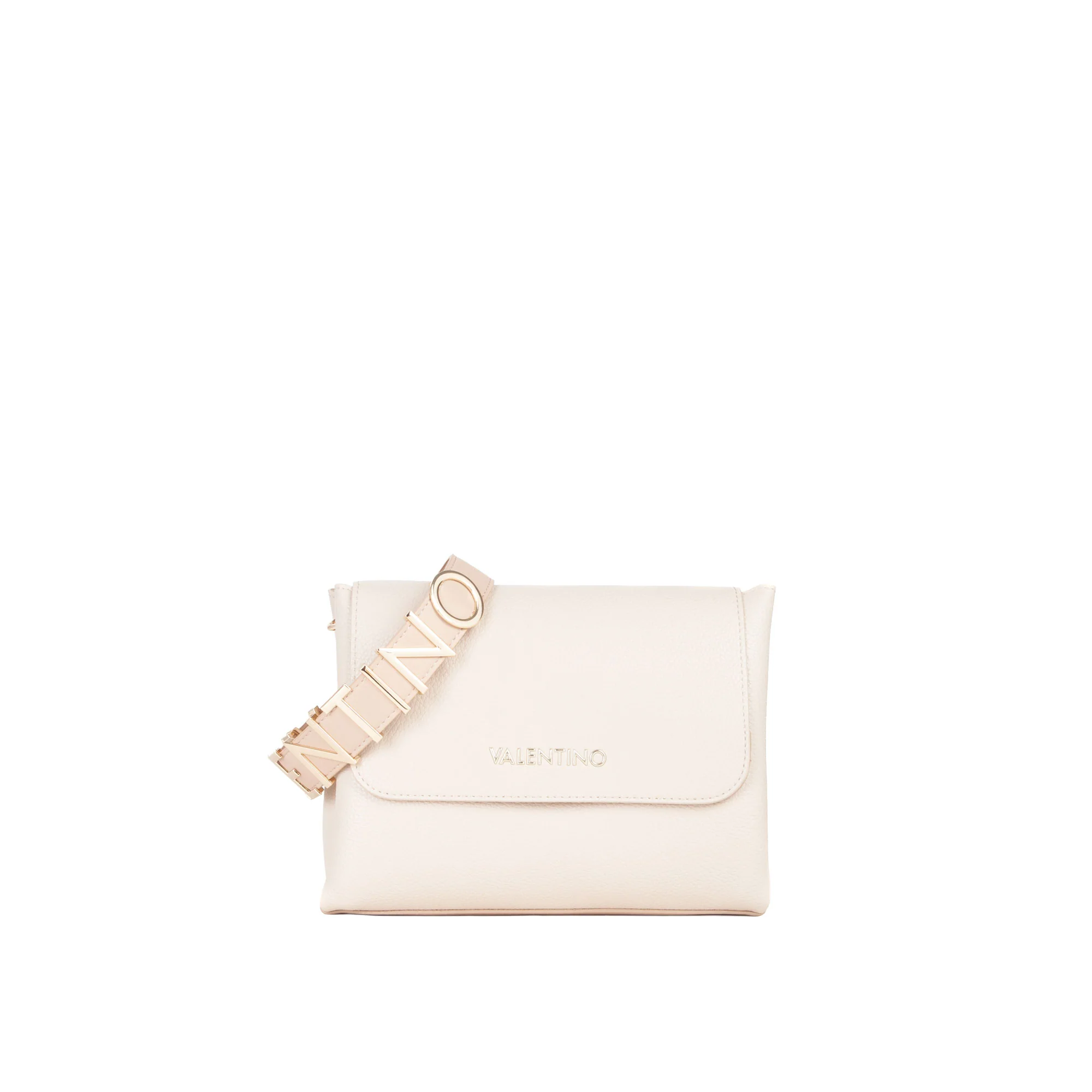 Borsa a mano satchel Valentino donna Alexia con pattina ecrù - Image 2