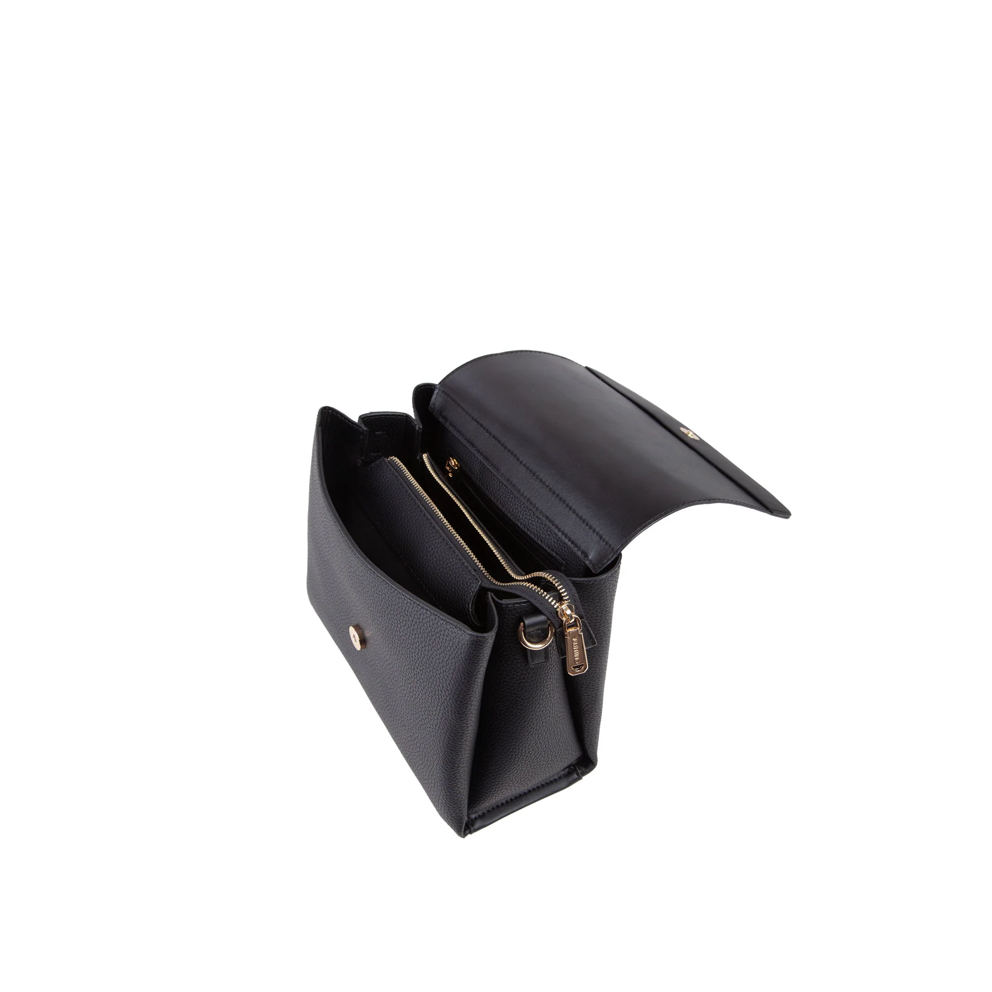 Borsa a mano satchel Valentino donna Alexia con pattina nero - Image 5