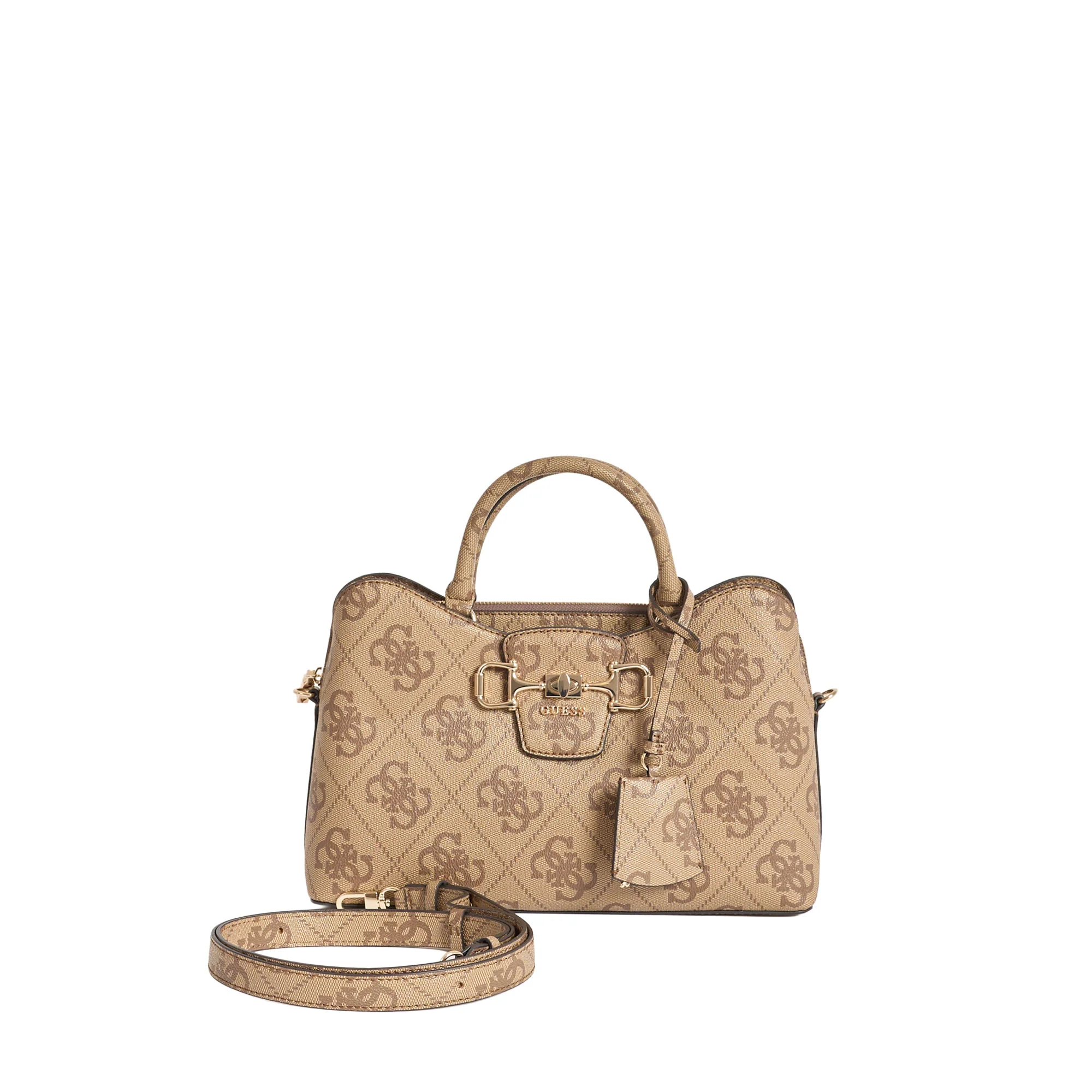 Borsa a mano Guess donna Girlfriend Janie logo latte