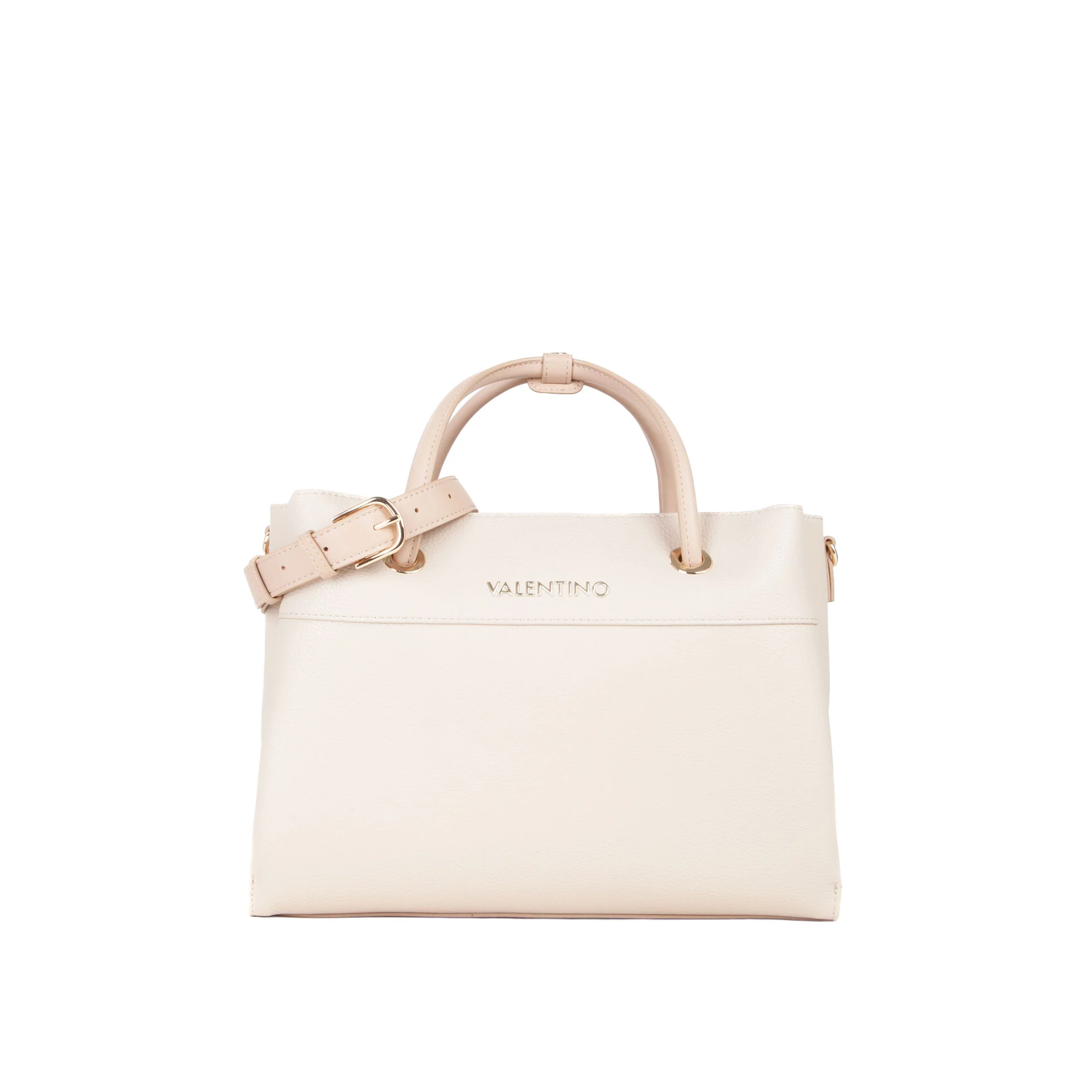 Borsa shopper Valentino donna Alexia ecrù