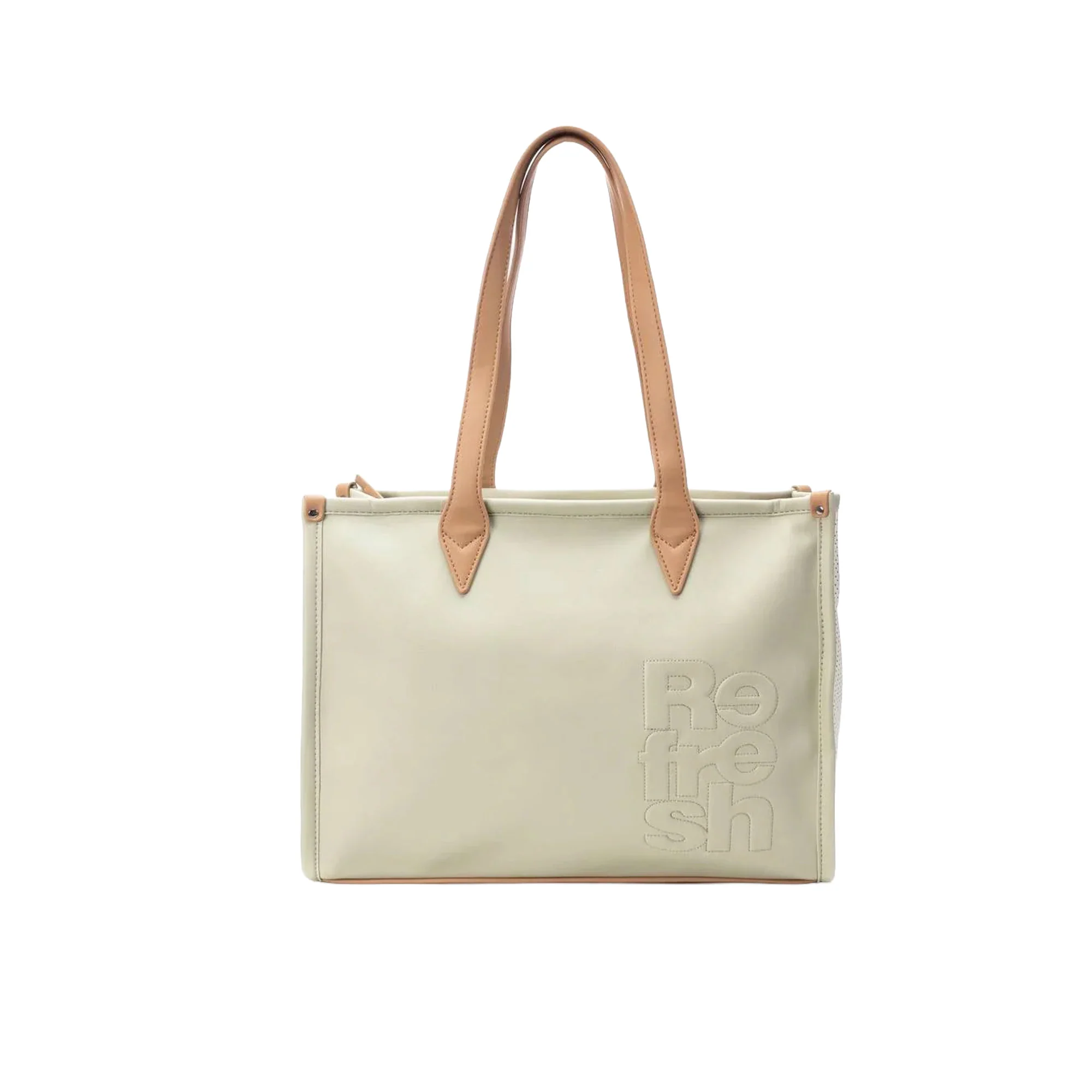 Borsa Refresh a mano donna shopper in ecopelle Beige