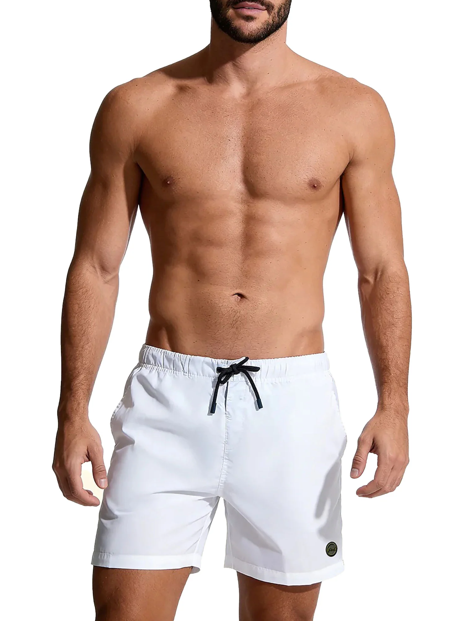 Short mare F**k uomo beach bianco