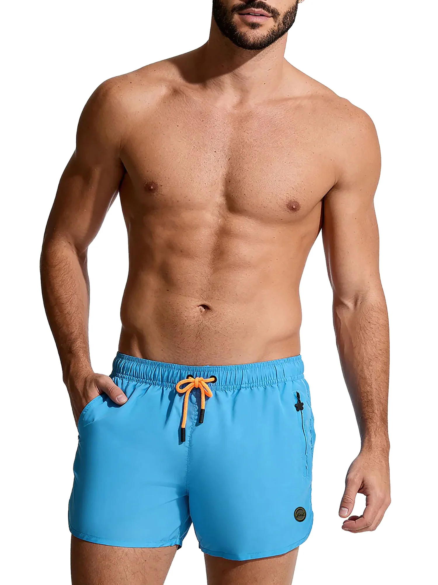 Short mare F**k uomo beach turchese