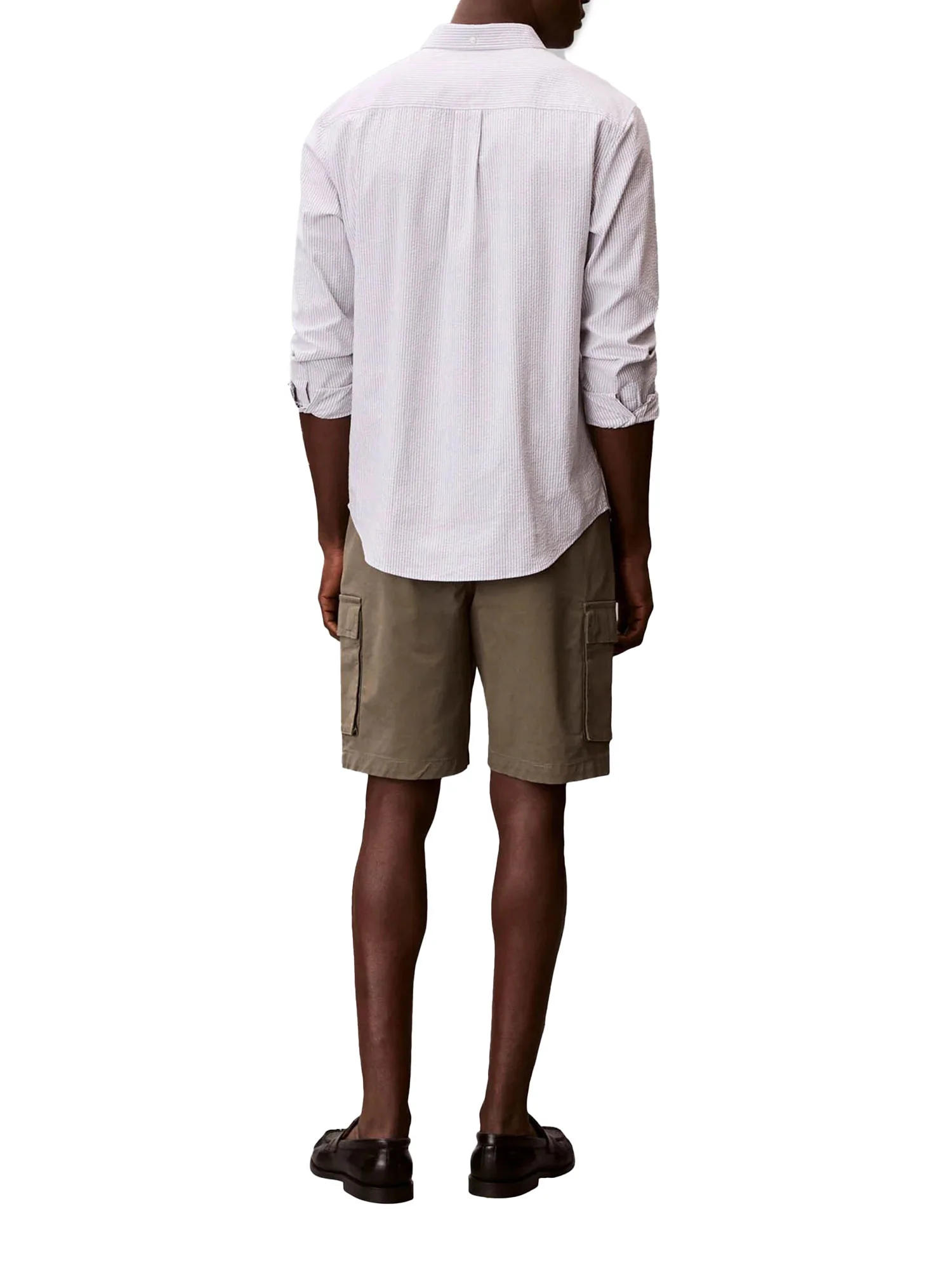 Short Calvin Klein uomo cargo comfort cotton verde - Image 2