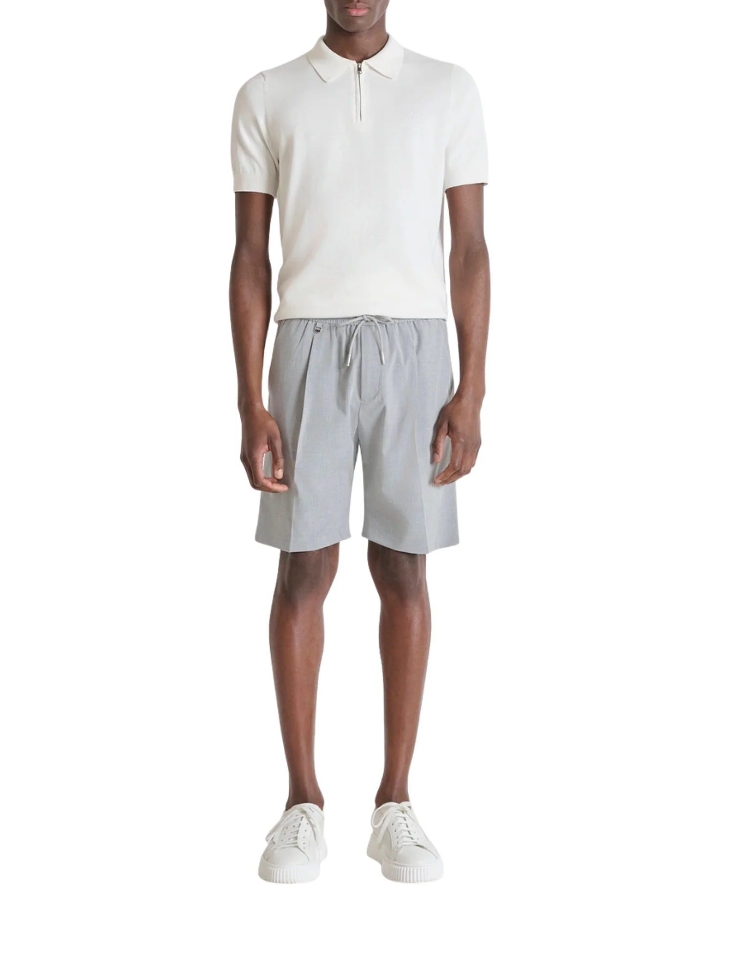 Short con coulisse Antony Morato uomo modello Neil grigio chiaro