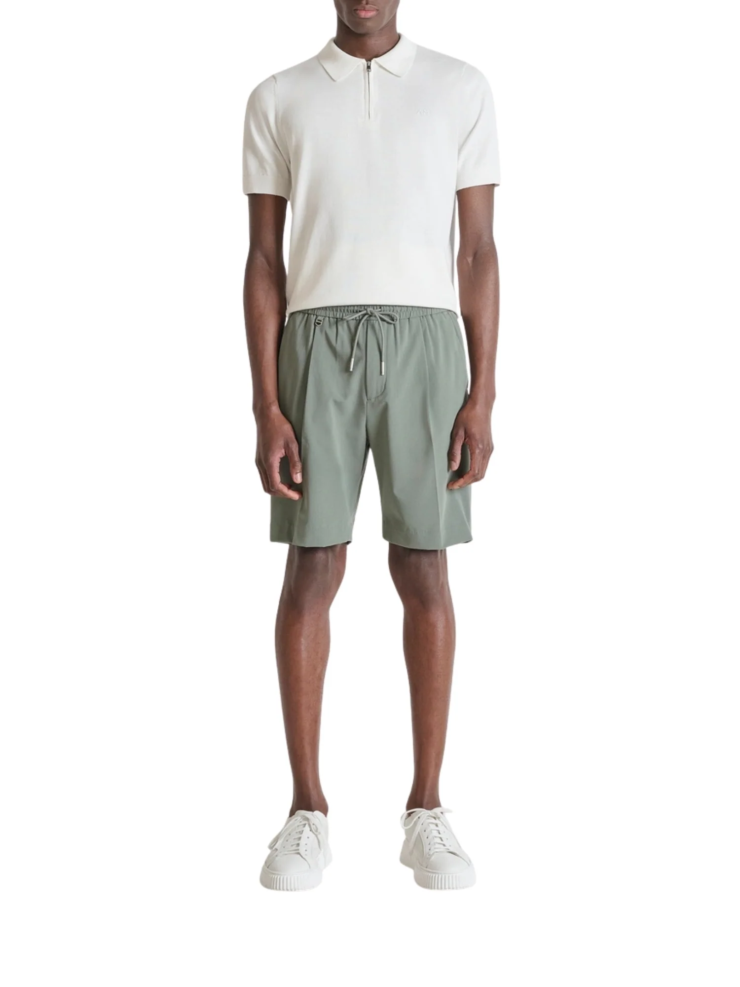 Short con coulisse Antony Morato uomo modello Neil verde agave