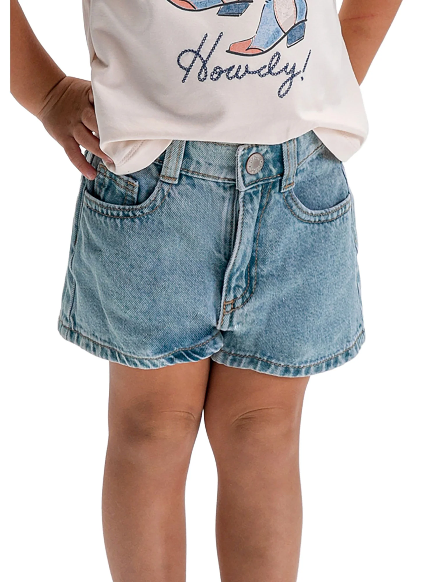 Shorts Mayoral Bambina in jeans basic denim chiaro - Image 5