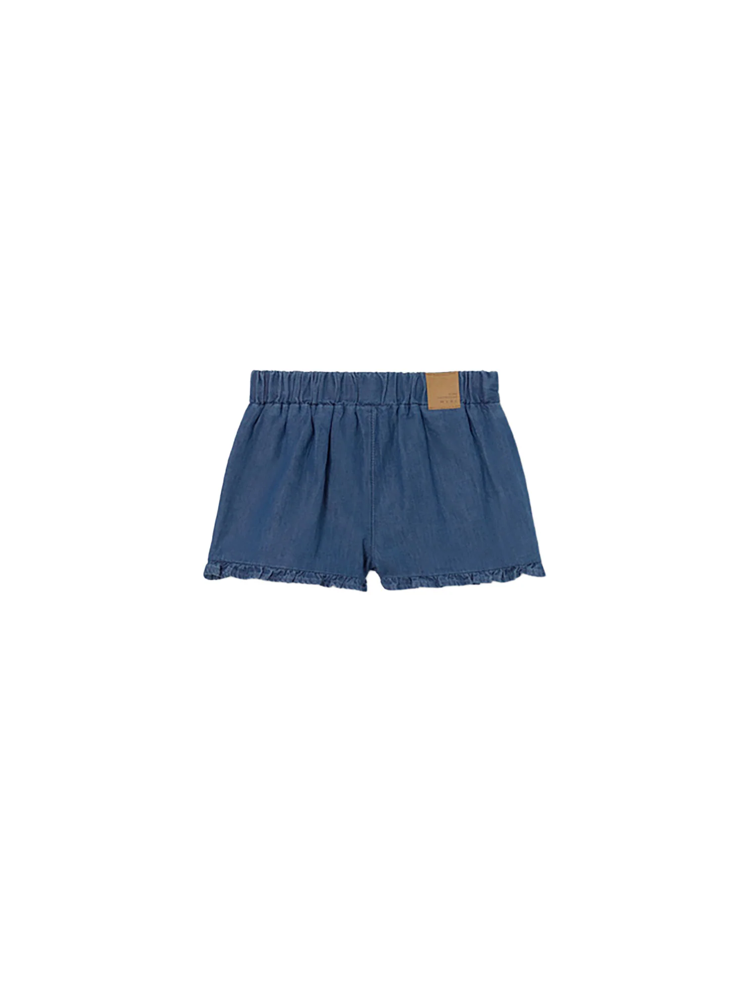 Shorts Mayoral Bambina in jeans con elastico in vita denim scuro - Image 2