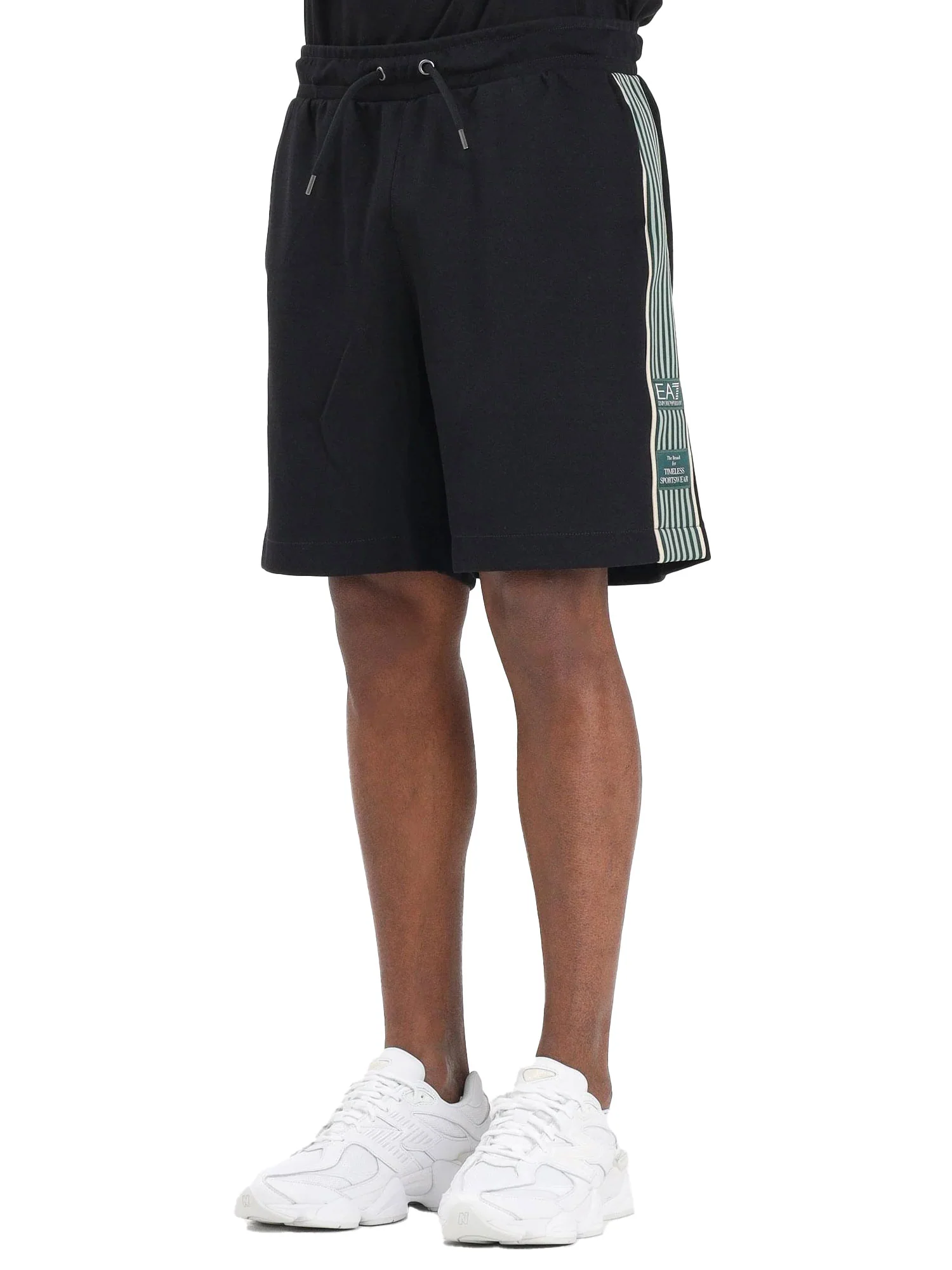 Short EA7 uomo Premium tape nero