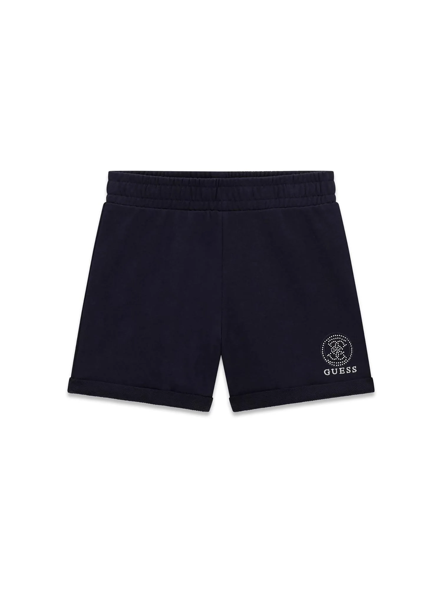 Shorts Guess Bambina regular french terry blu
