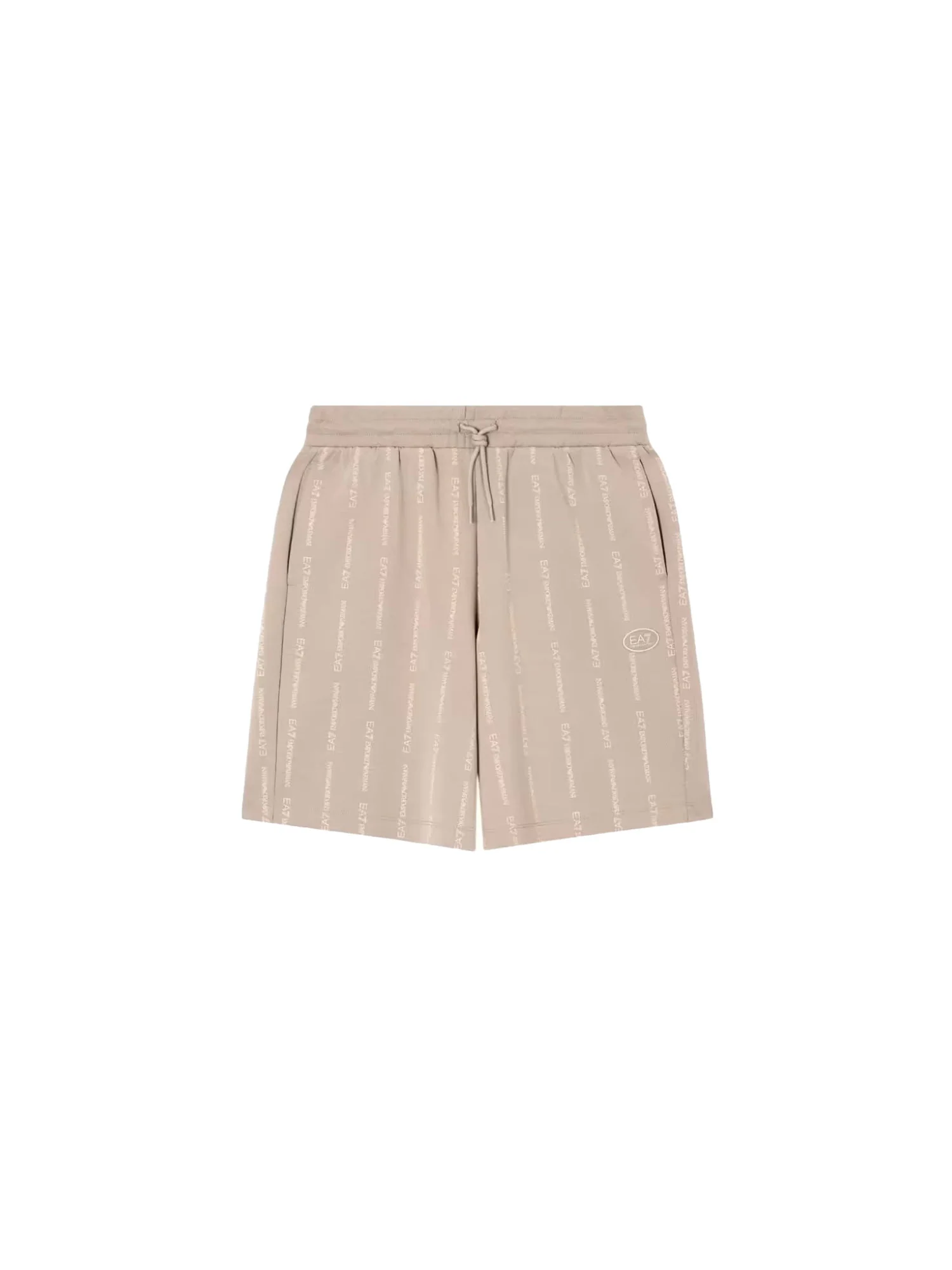 Short EA7 uomo Train logo beige