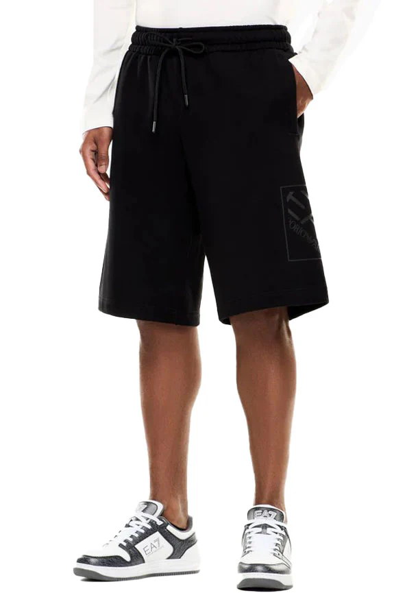 Short EA7 uomo Train logo nero