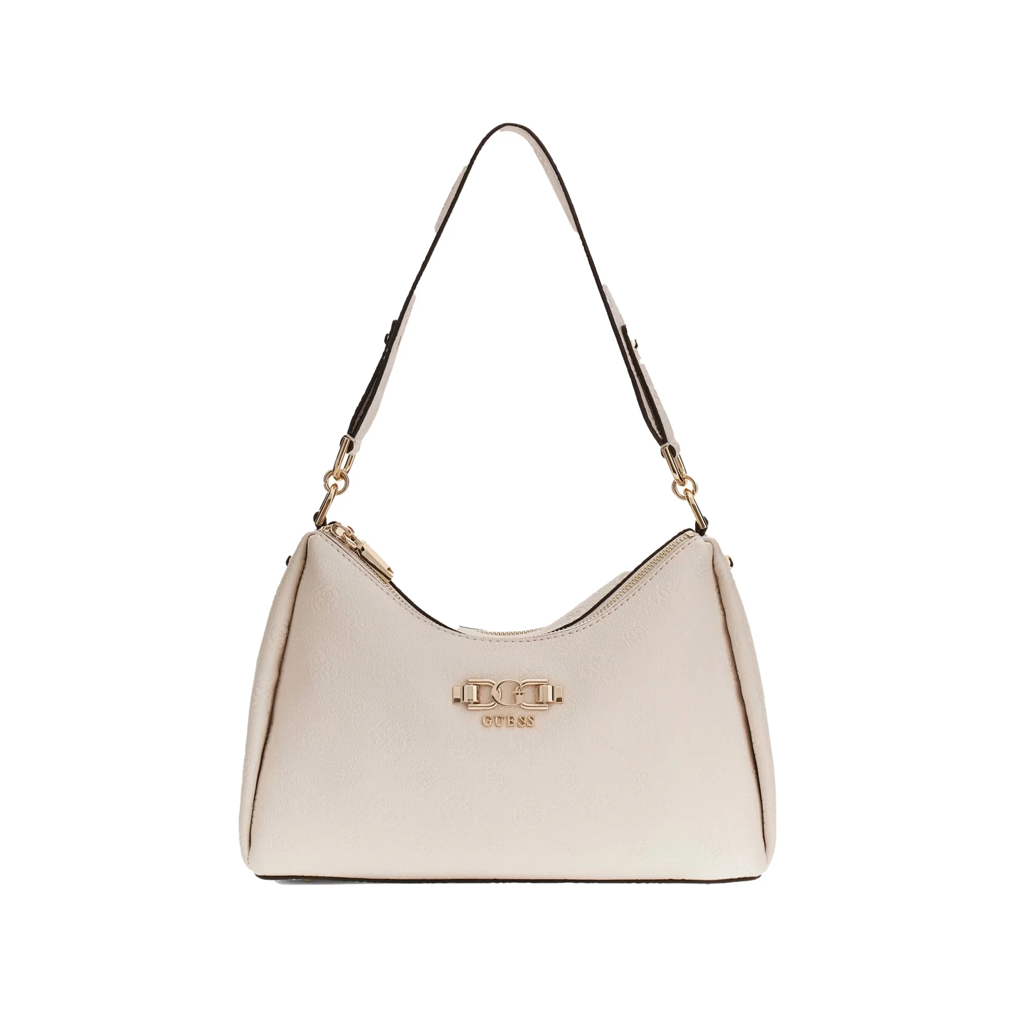 Borsa a spalla Guess donna Double zip Anise logo sage
