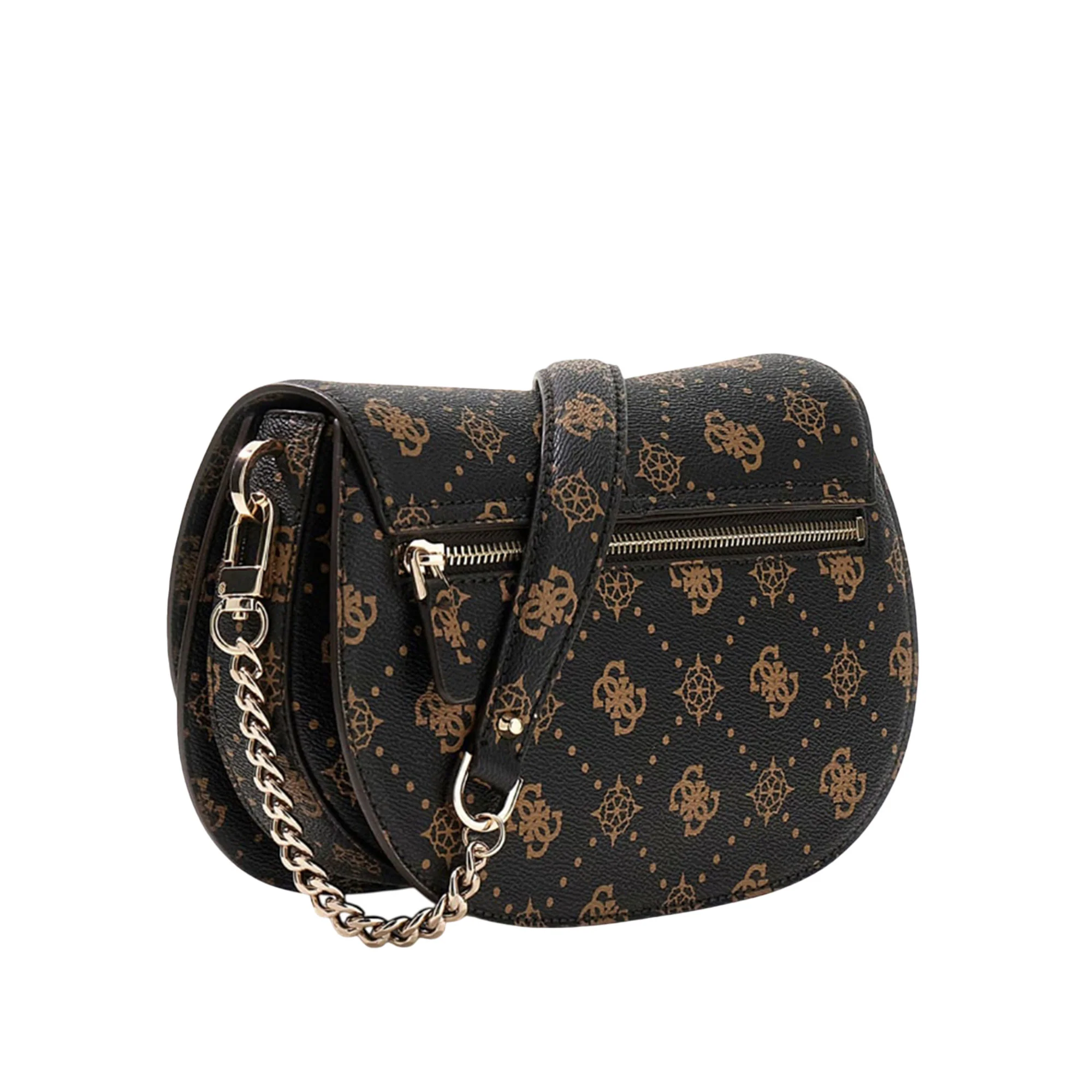 Borsa a spalla Guess donna Carrie logo Moka - Image 2
