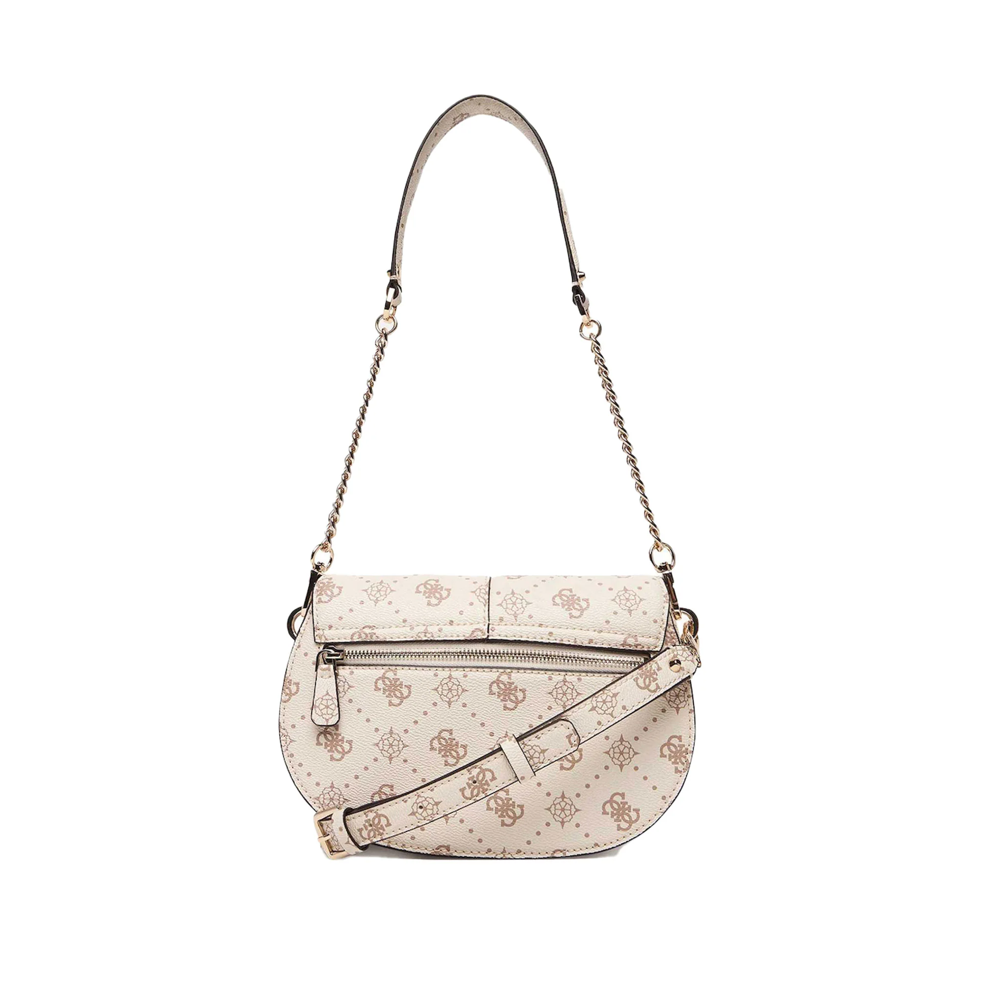 Borsa a spalla Guess donna Carrie logo vanilla - Image 2