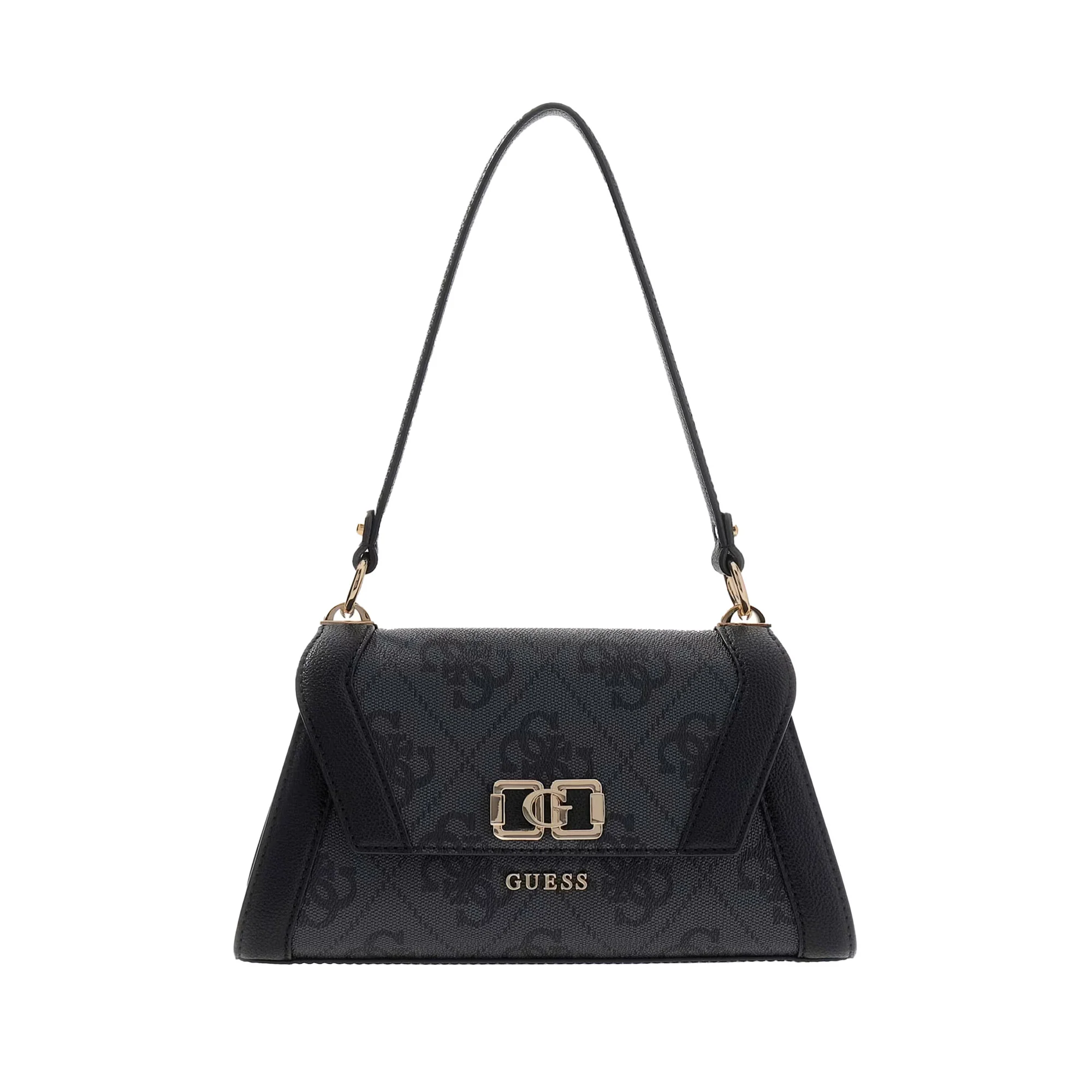 Borsa a spalla Guess donna Karnilla logo coal