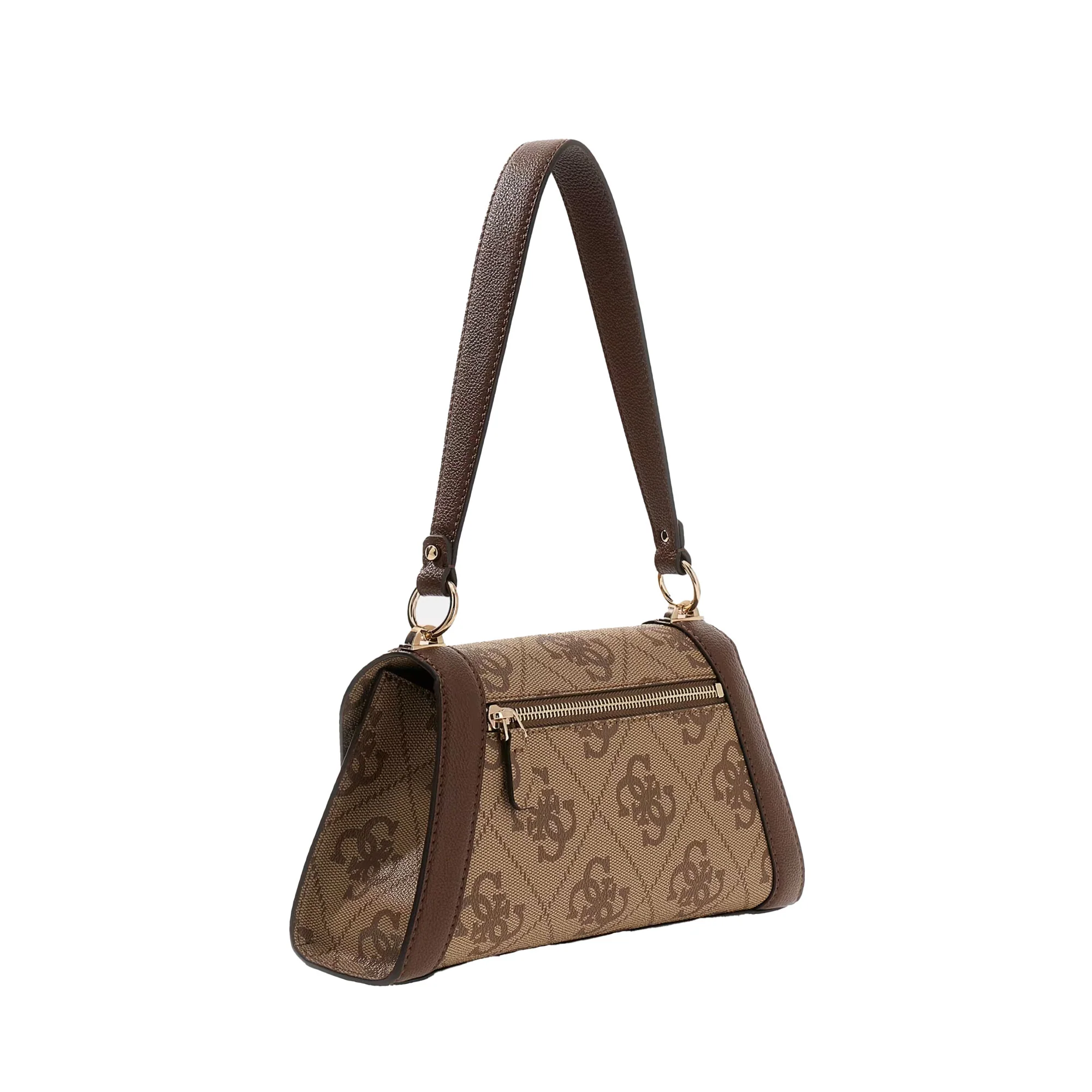 Borsa a spalla Guess donna Karnilla logo latte/moro - Image 2