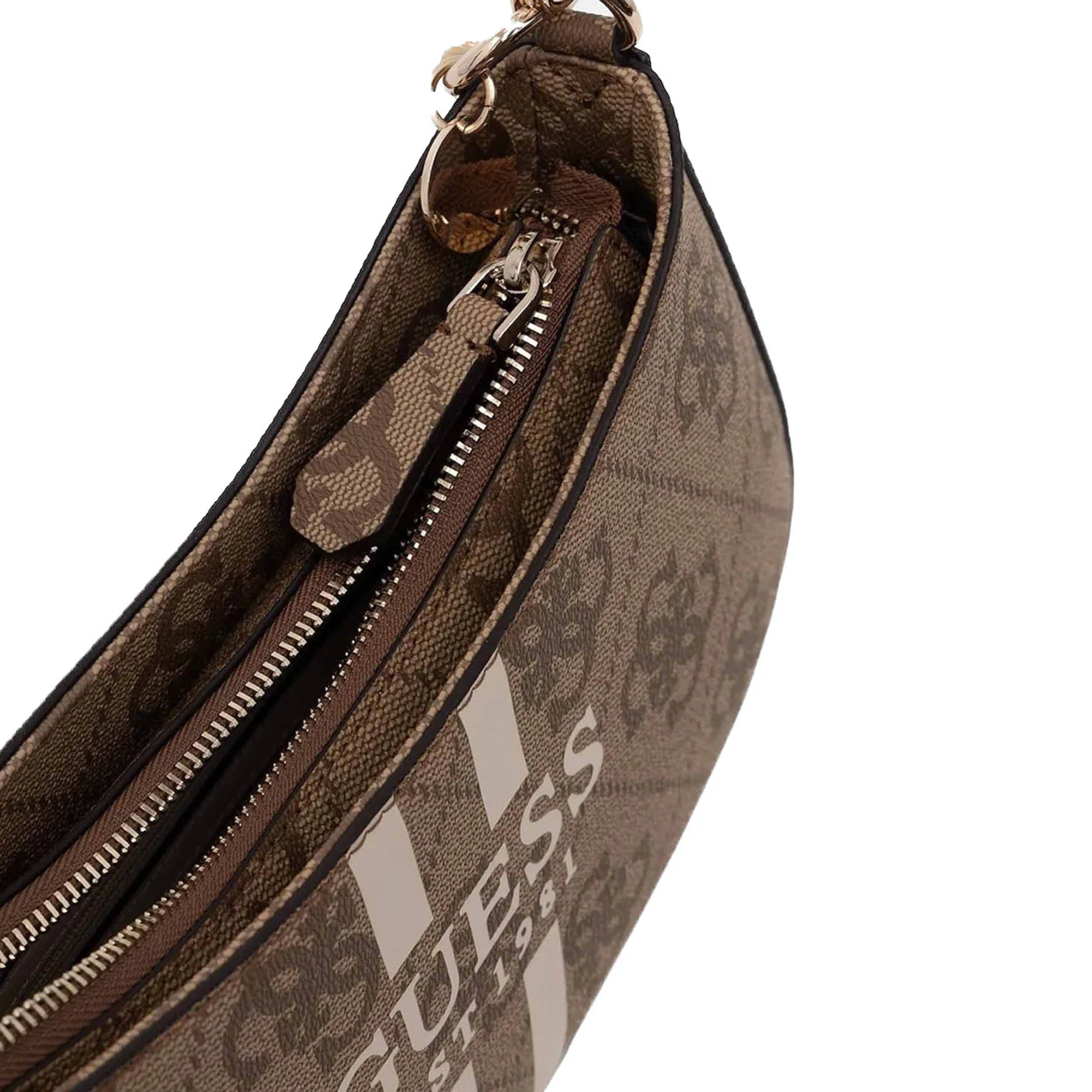 Borsa a spalla Guess donna Noelle II latte logo - Image 3
