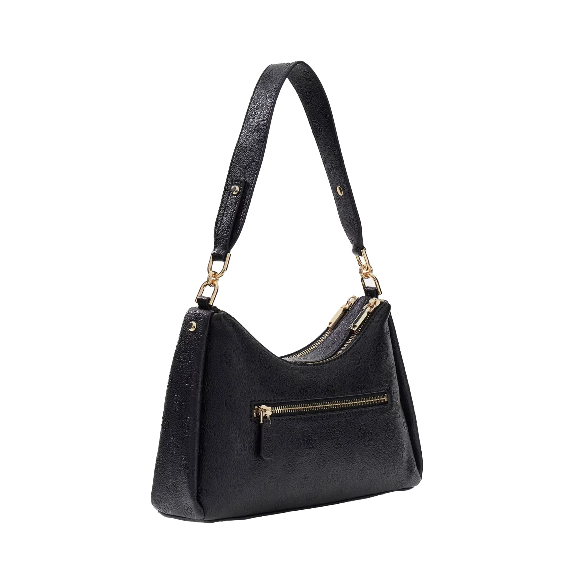 Borsa a spalla Guess donna Satchel Carrie nero - Image 2
