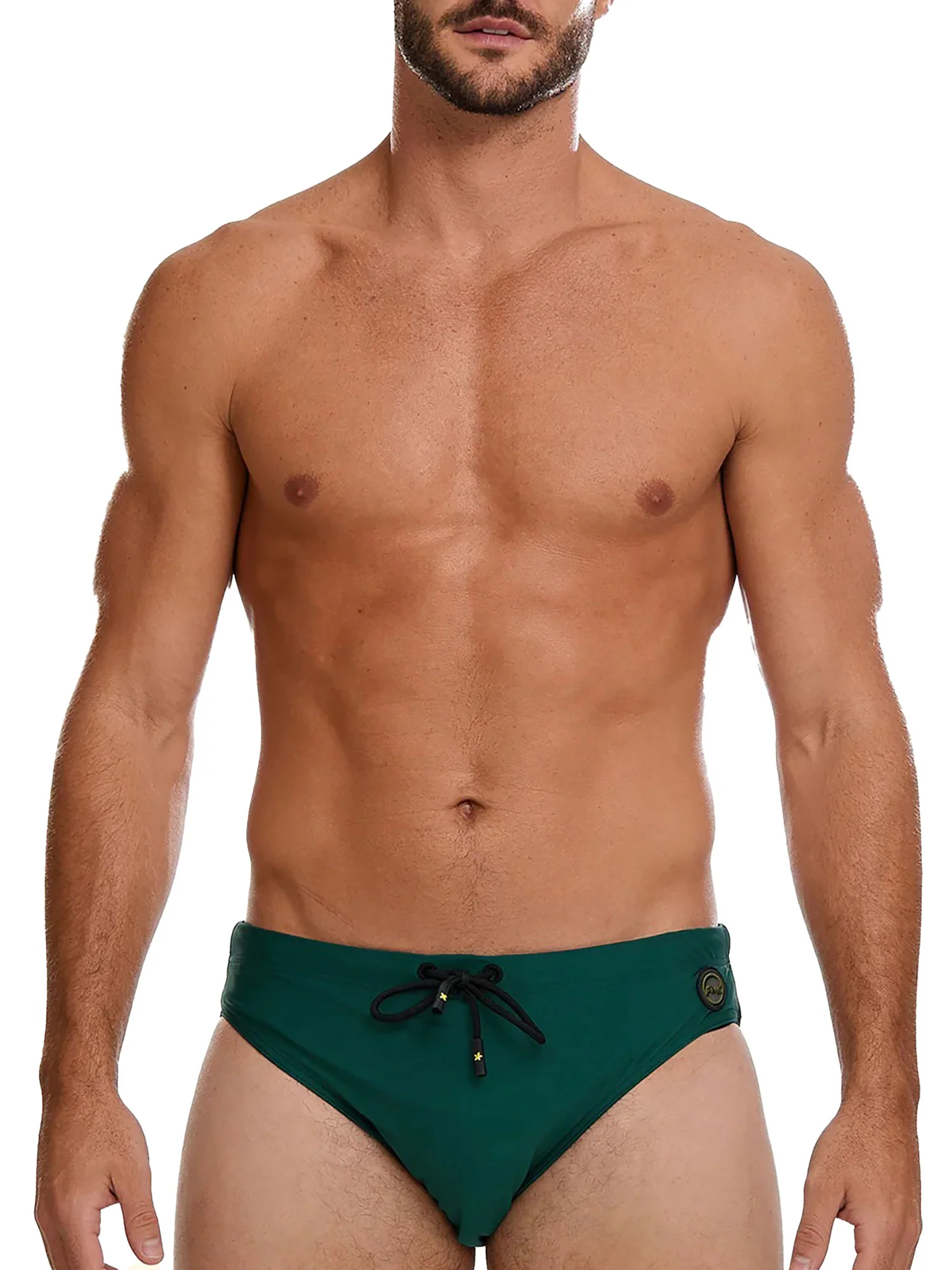 Slip mare F**K uomo beach lycra verde scuro