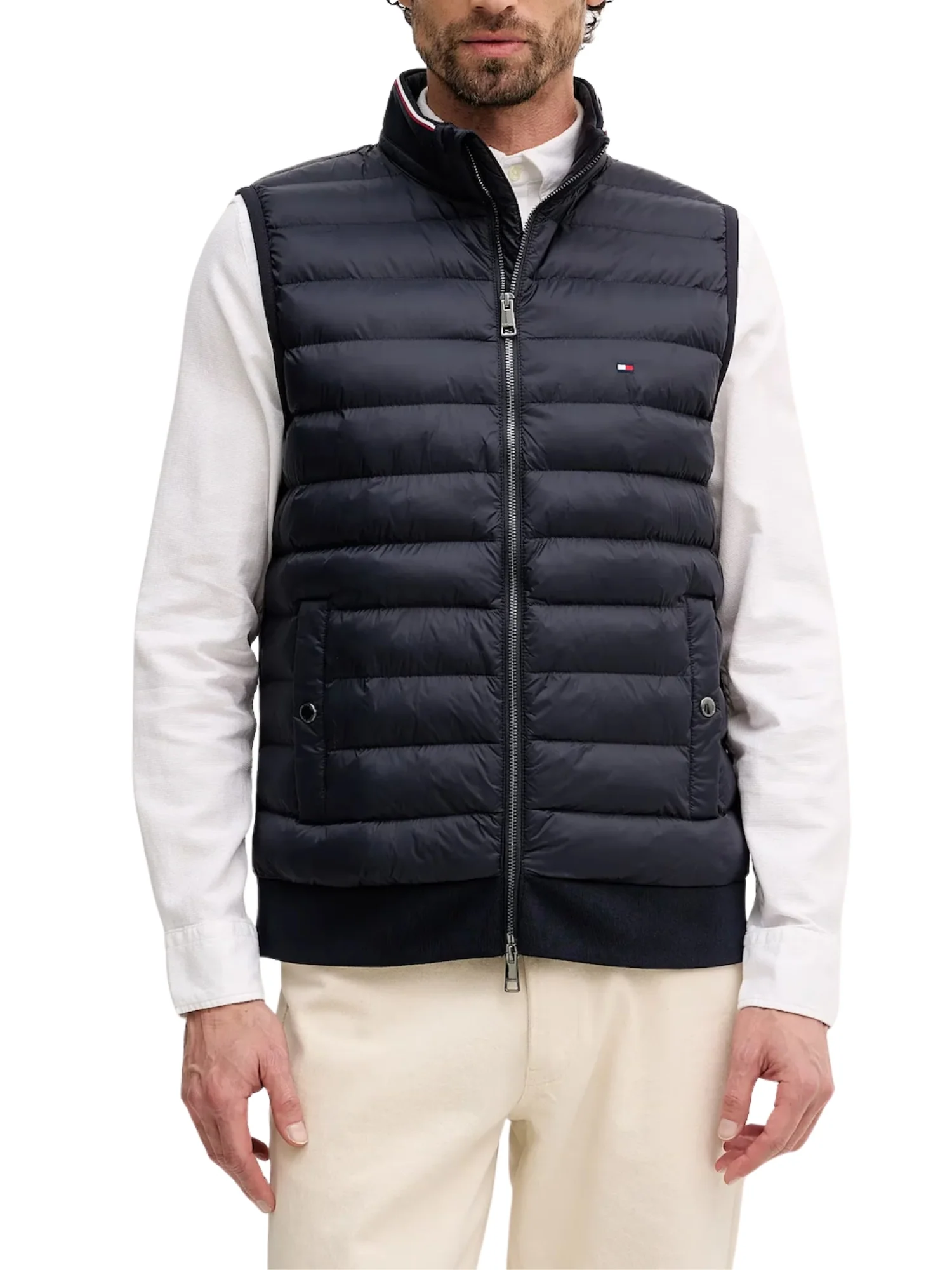 Smanicato con zip modello mix media essential colore blu