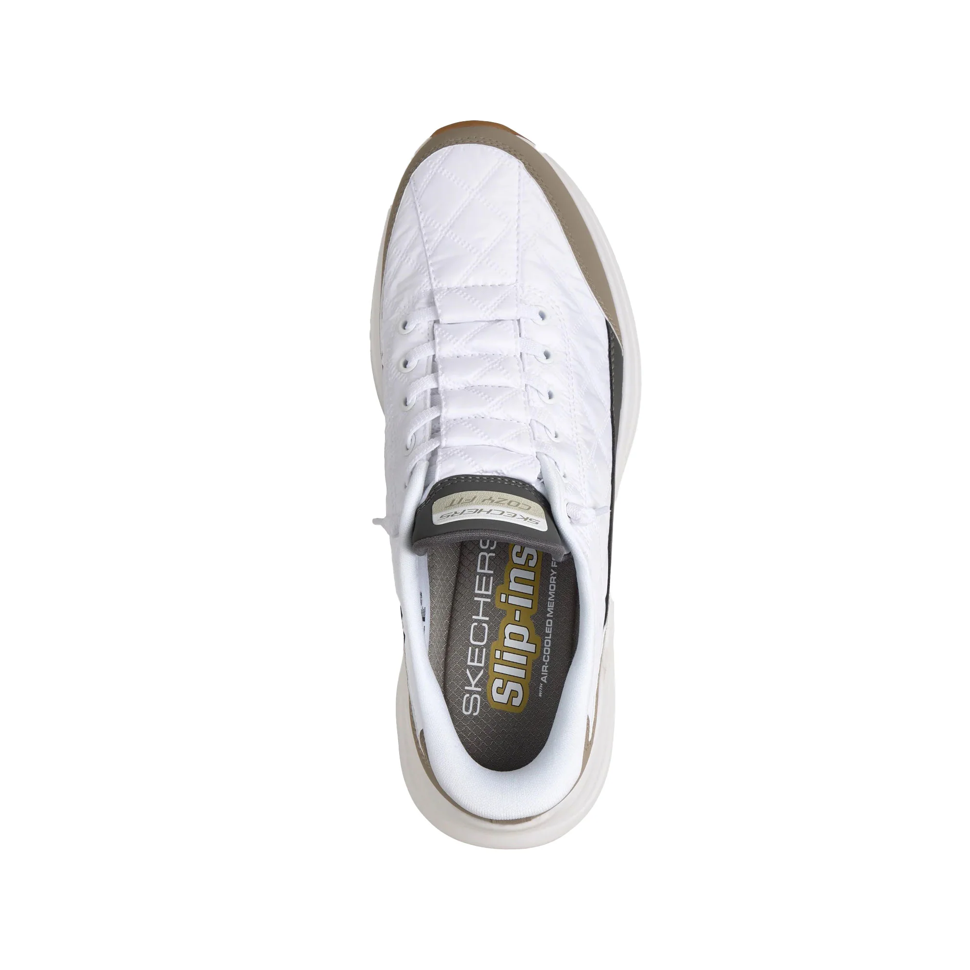 Sneakers Skechers uomo Contour Foam bianco/taupe - Image 4